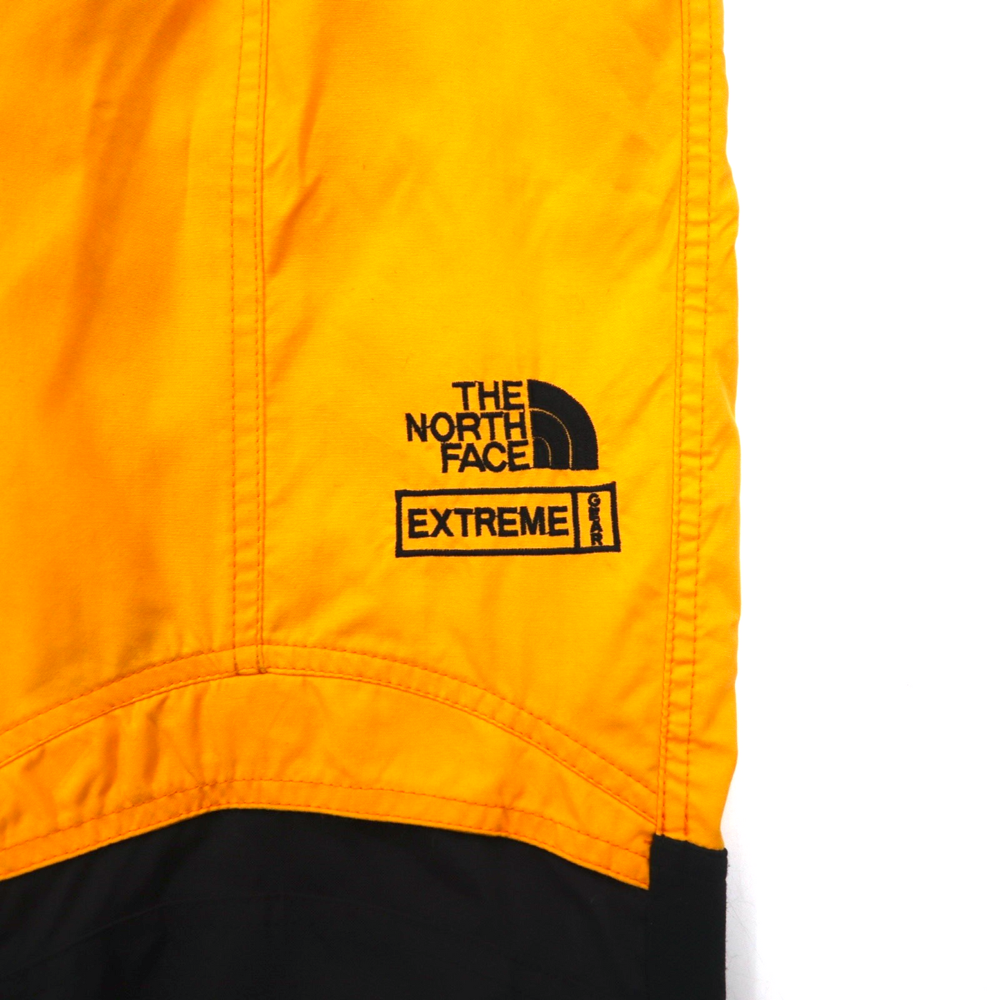 THE NORTH FACE 90年代 エクストリーム EXTREAM オーバーオール スキーウェア パンツ S イエロー ナイロン サスペンダー