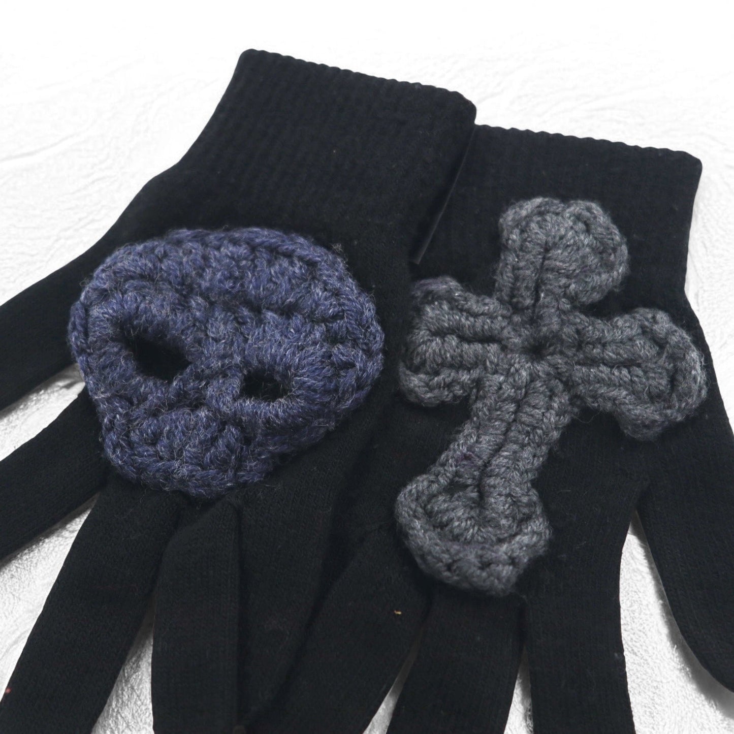 SYUMAN × Y.A.R.N. 23AW ニットグローブ Hand knitting Gloves 手袋 スカル クロス