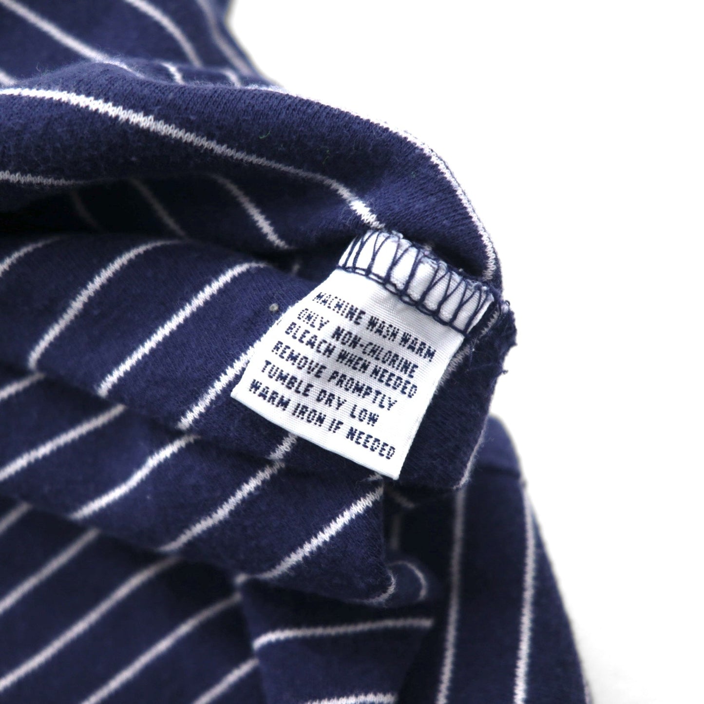 Polo by Ralph Lauren 90年代 ボーダー ポロシャツ XL ネイビー コットン スモールポニー刺繍