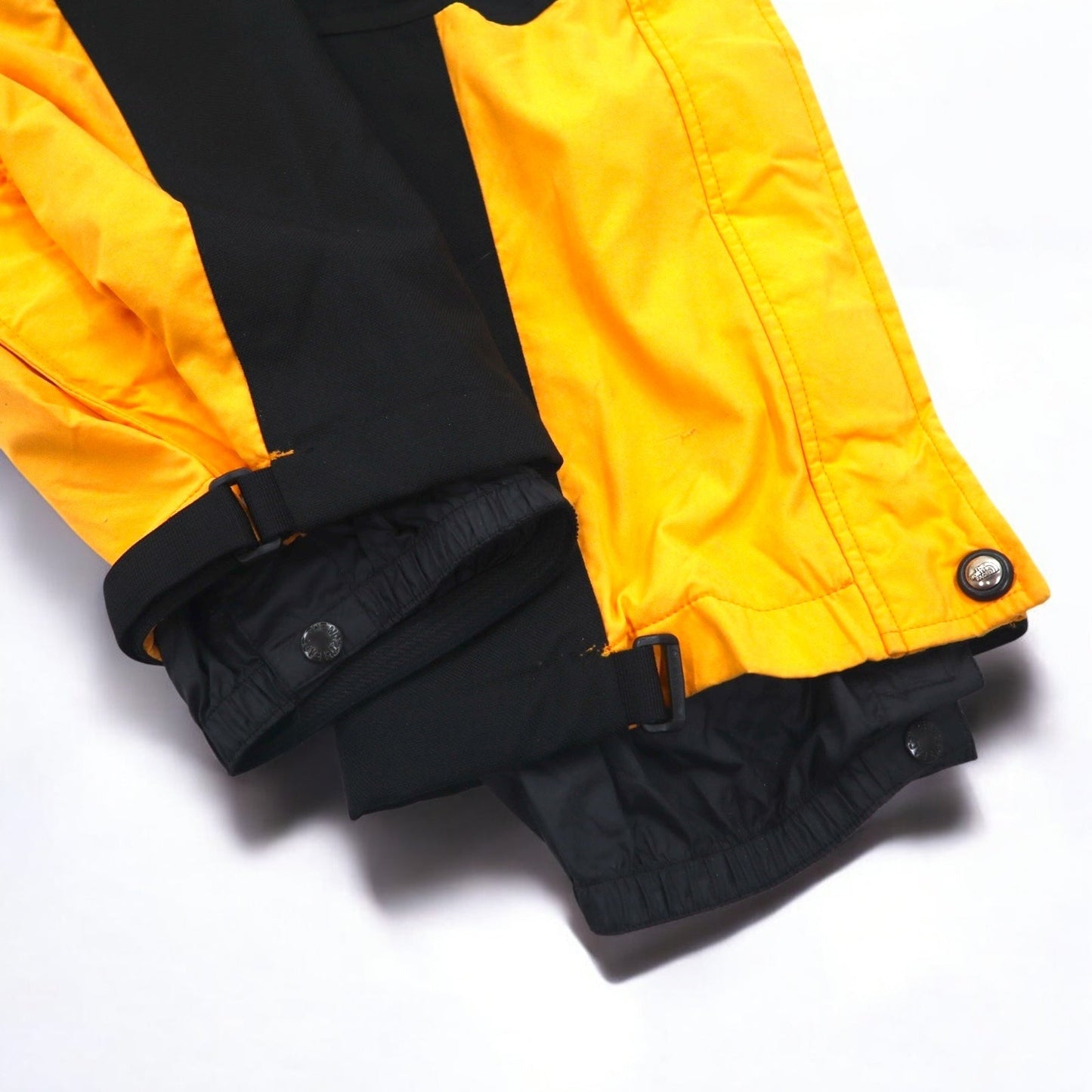 THE NORTH FACE 90年代 エクストリーム EXTREAM オーバーオール スキーウェア パンツ S イエロー ナイロン サスペンダー