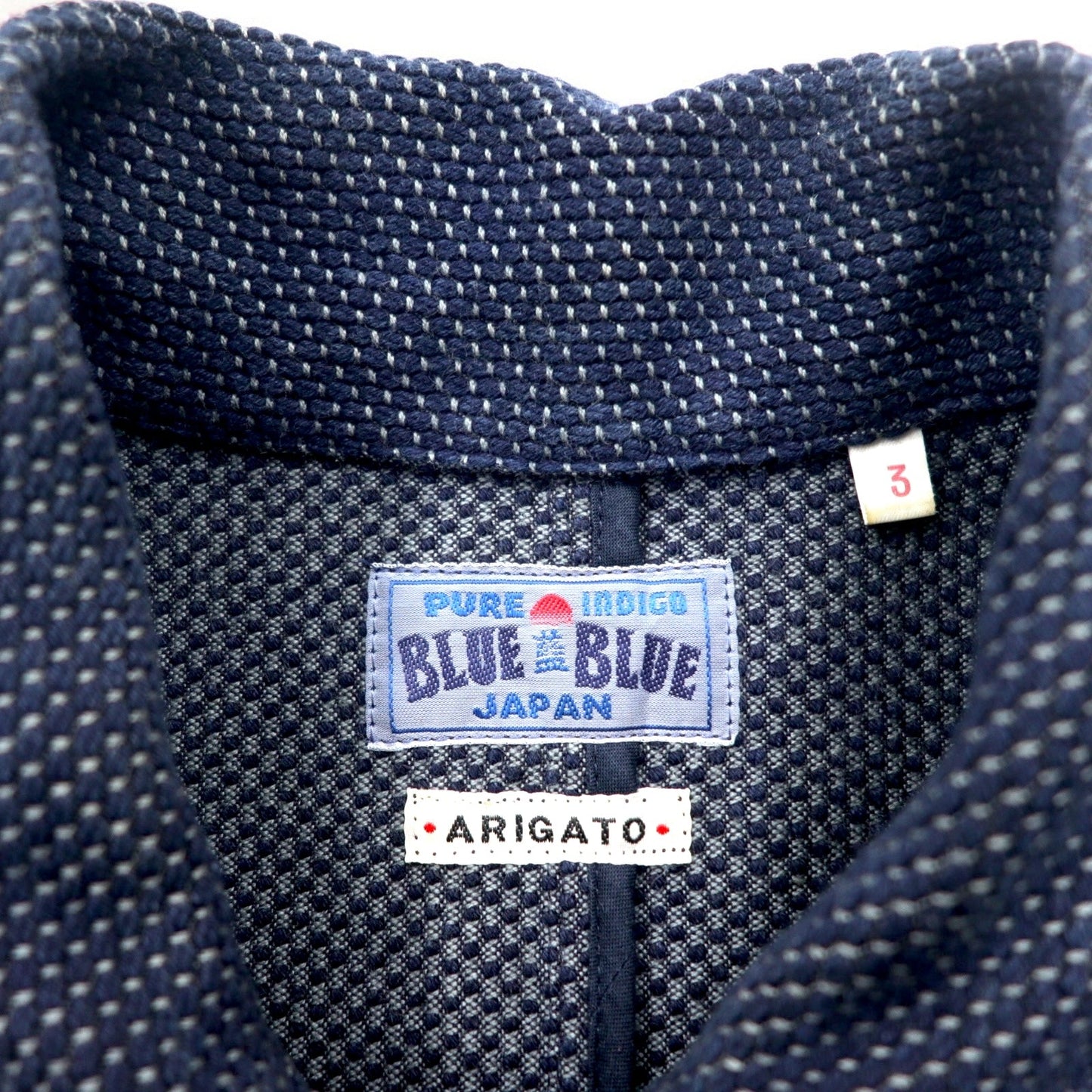 BLUE BLUE 刺し子 カバーオール L ネイビー インディゴ コットン 日本製