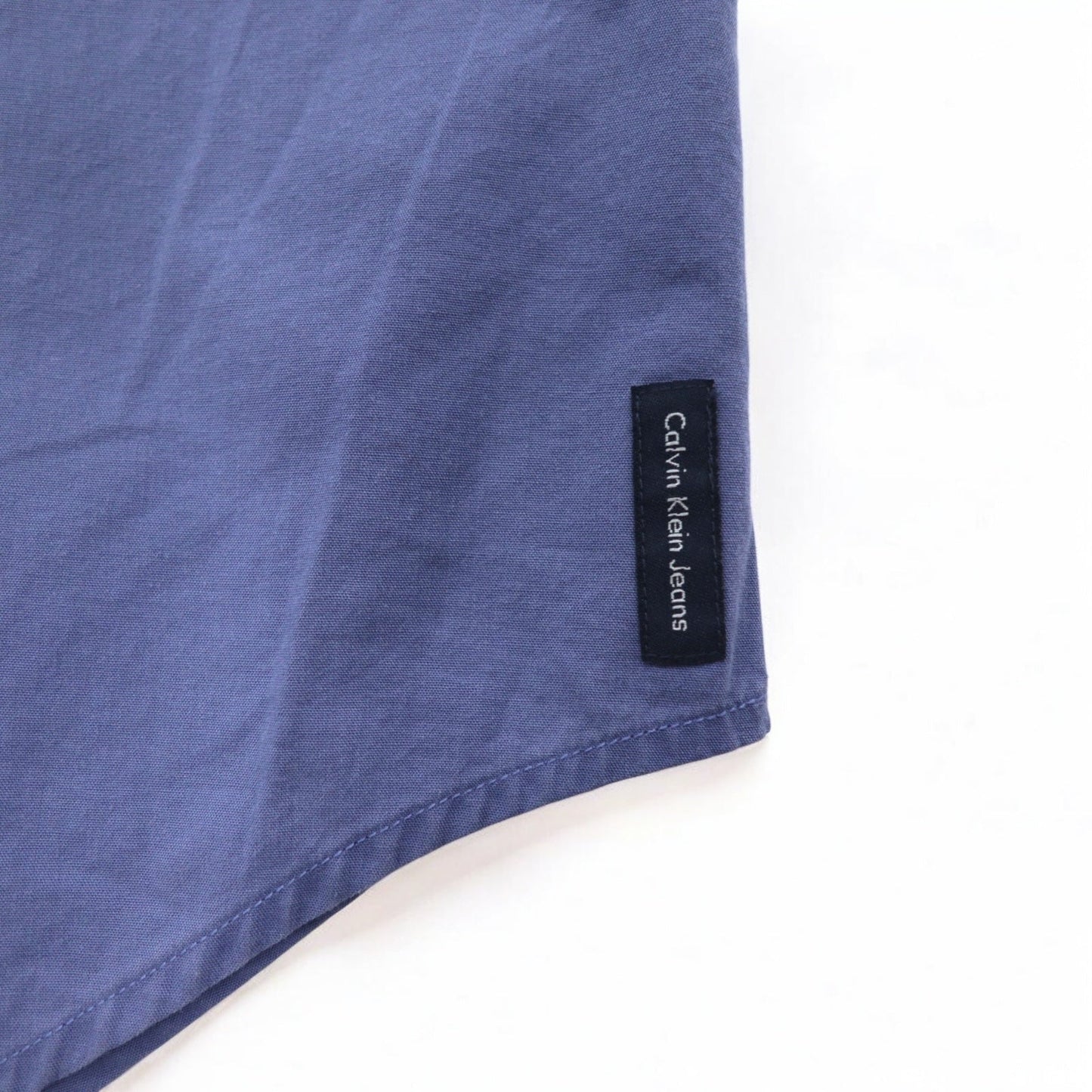 CK Calvin Klein 90年代 ドレスシャツ XL ブルー コットン 未使用品