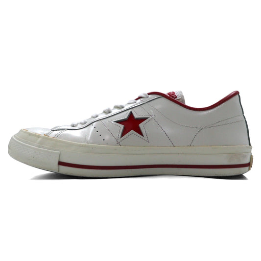 CONVERSE 日本製 ワンスター ONESTAR レザー スニーカー 26.5cm ホワイト レッド