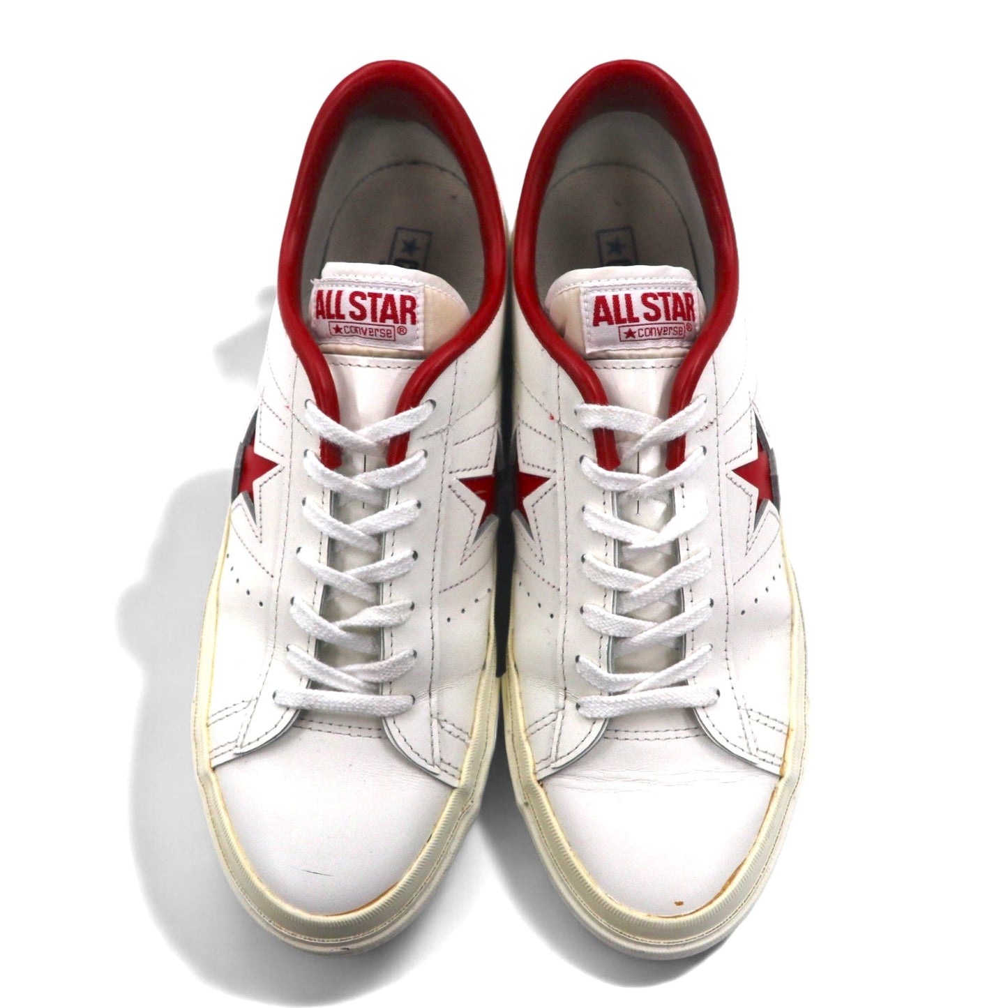 CONVERSE 日本製 ワンスター ONESTAR レザー スニーカー 26.5cm ホワイト レッド