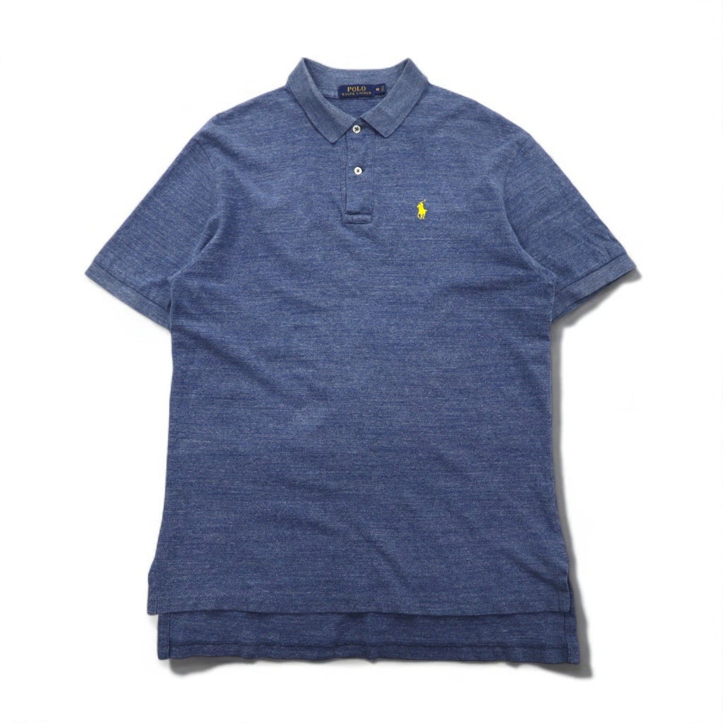POLO RALPH LAUREN ポロシャツ M ネイビー コットン 鹿の子 スモールポニー刺繍