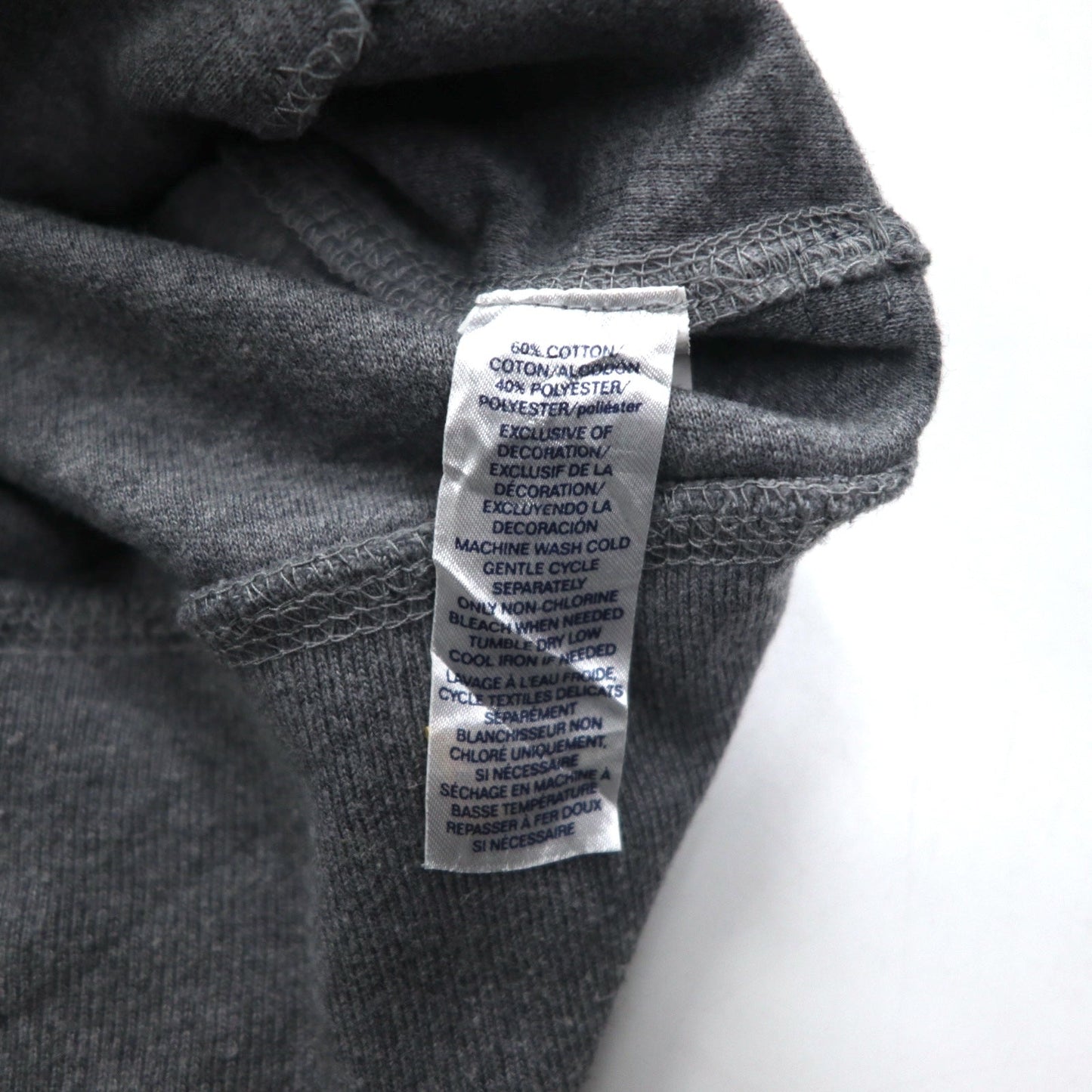 CHAPS ハーフボタン スウェット M グレー コットン サイドポケット
