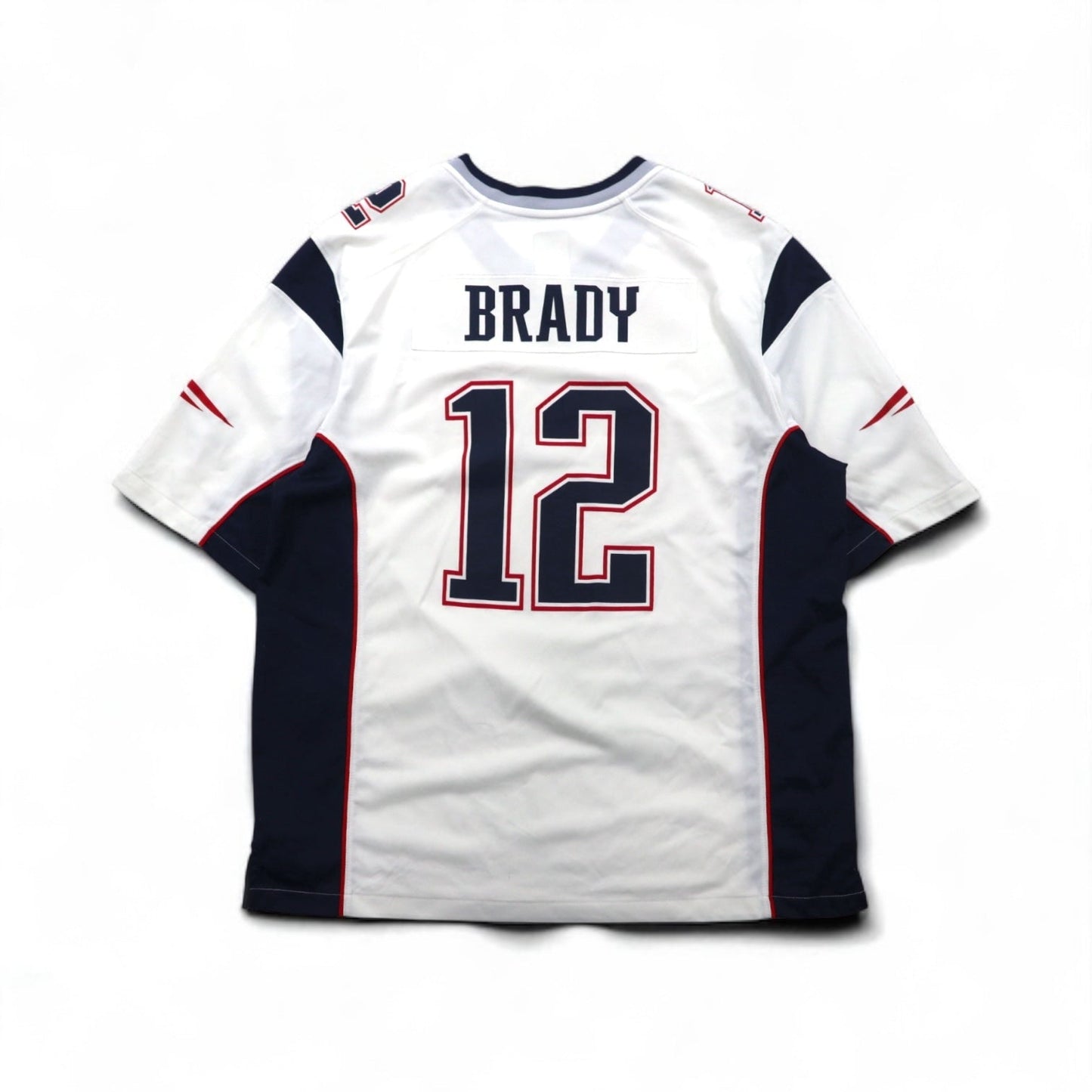 NIKE ゲームシャツ XL ホワイト ポリエステル NFL PATRIOTS ナンバリング