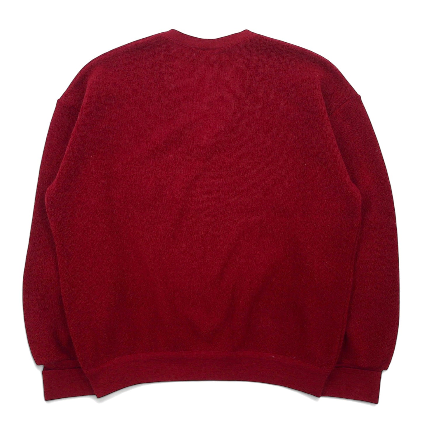 CHEMISE LACOSTE フランス製 80年代 フレンチラコステ Vネック ニット セーター L レッド ウール アクリル ワンポイントロゴ