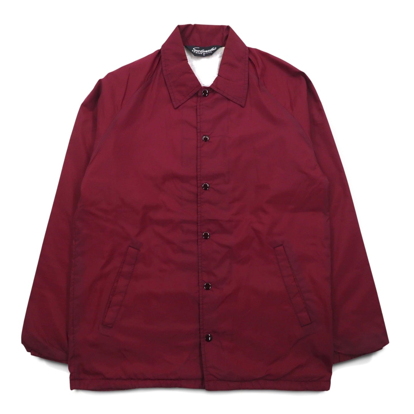 USA製 90年代 Sportsmaster コーチジャケット L ボルドー ナイロン ドローコード