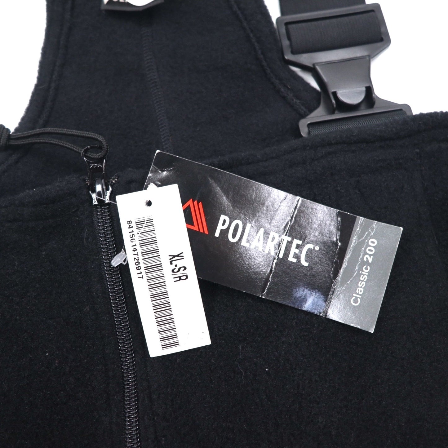US ARMY 米軍 ポーラテック POLARTEC フリース オーバーオール XL ブラック ポリエステル ミリタリー 8415-01-472-6917 PECKHAM INCORPORATED デッドストック 未使用品