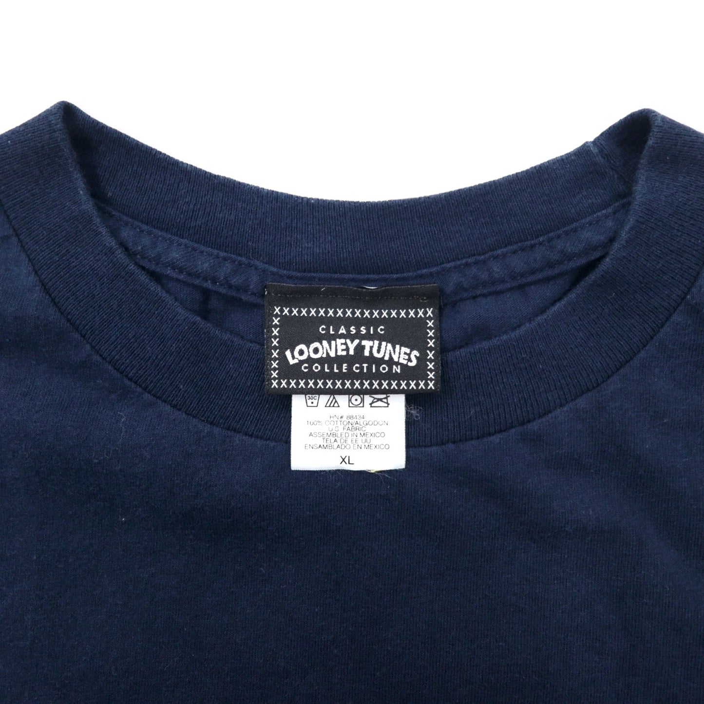 LOONEY TUNES COLLECTION キャラクタープリント Tシャツ XL ネイビー コットン ダズマニアンデビル COOL TOOLS メキシコ製