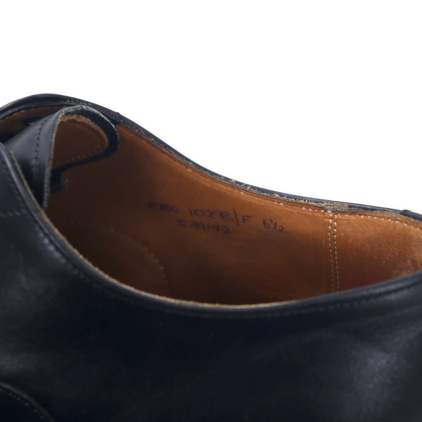 CHEANEY イングランド製 Aquascutum別注 ストレートチップ ドレスシューズ 25.5cm ブラック レザー セミブローグ 10298