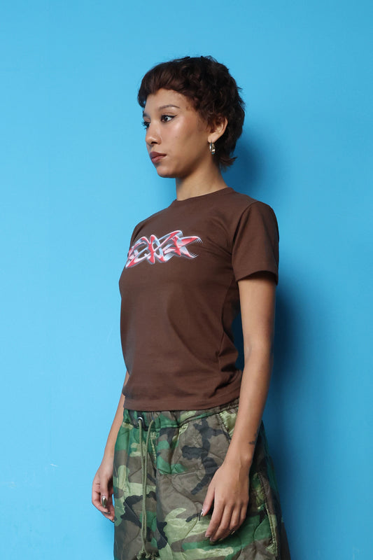 WOMEN's TRIPLE 036 TEE(BROWN)