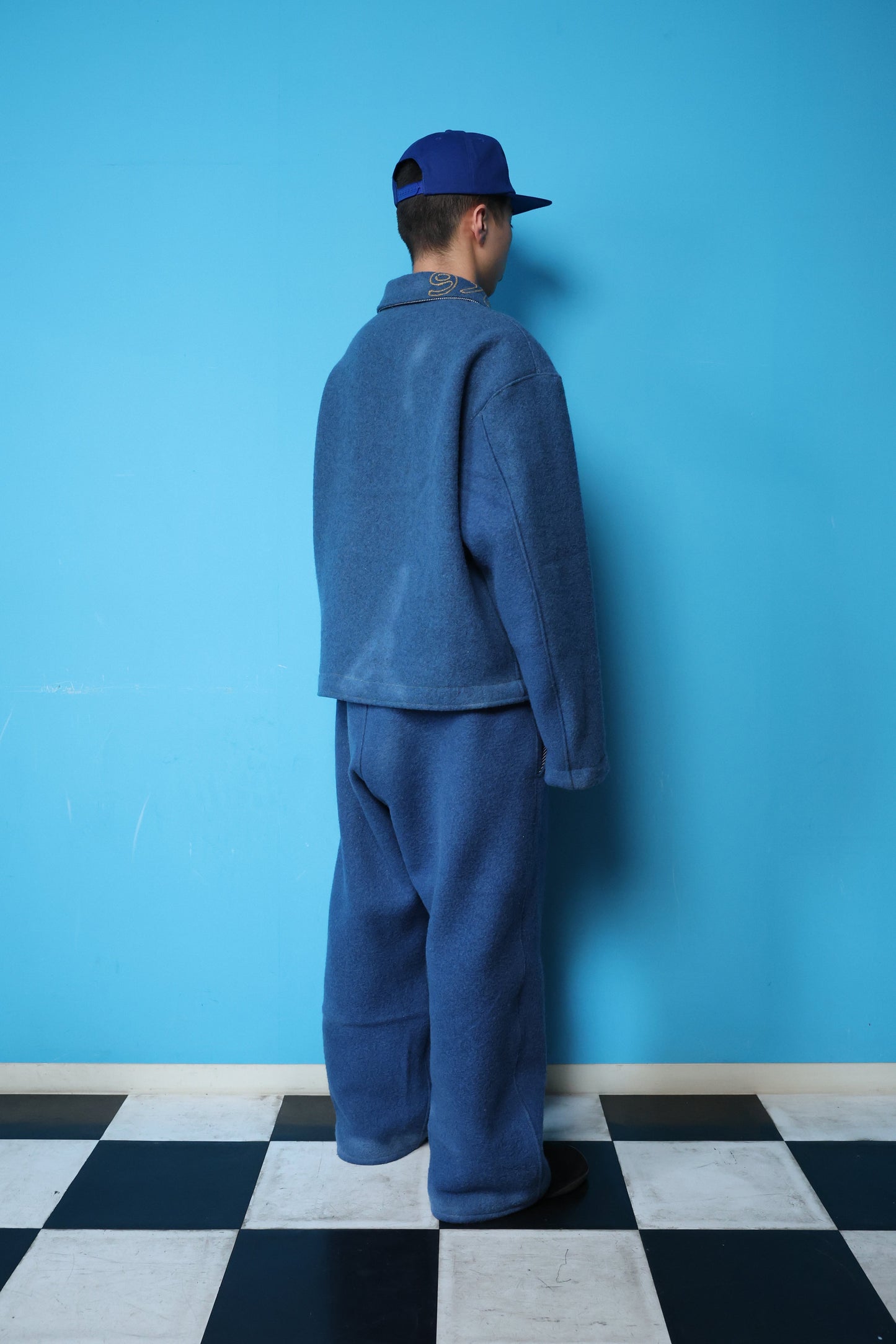 MILITARY WOOL TRUCKER JACKET(BLUE)