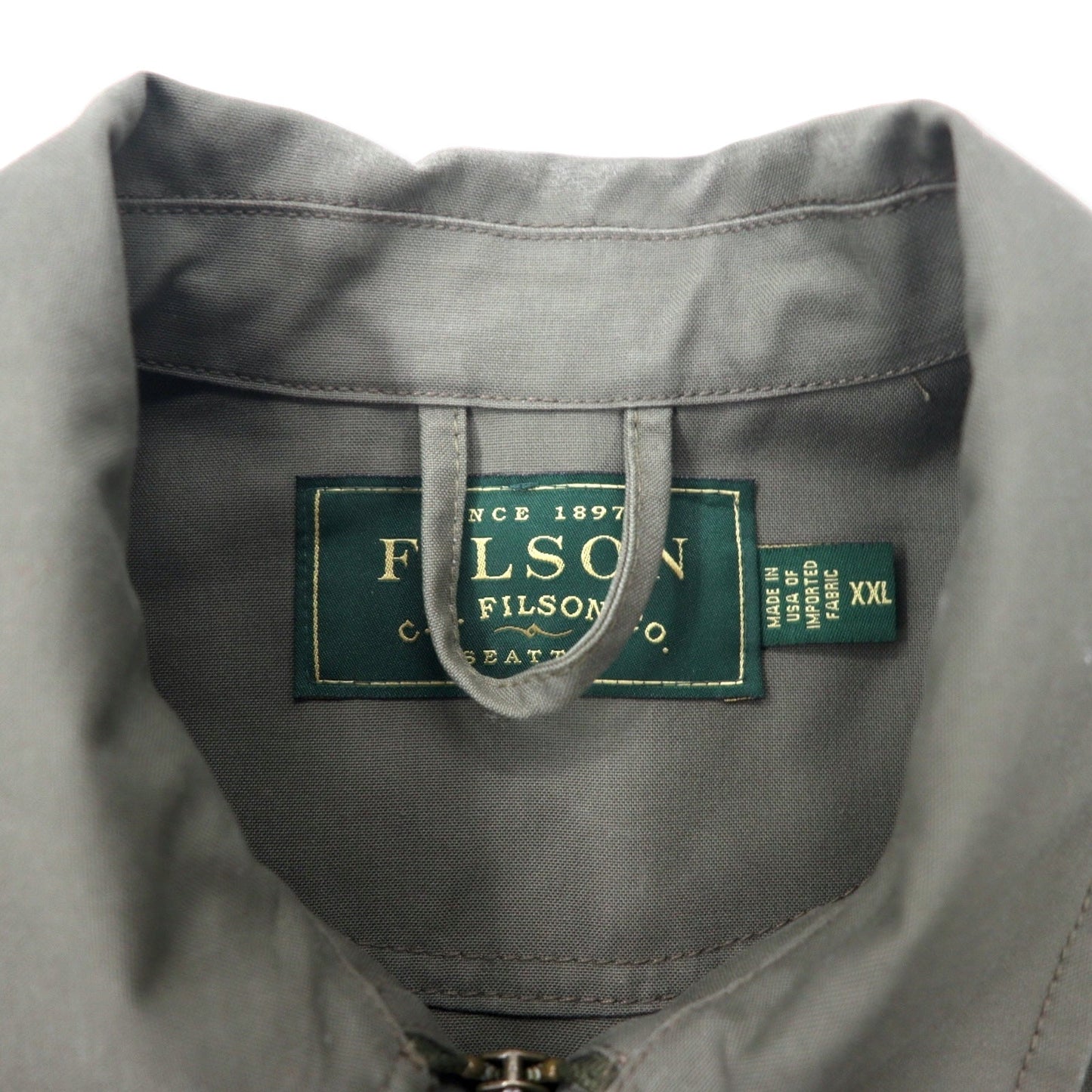 FILSON USA製 ハンティングジャケット スウィングトップ XXL カーキ コットン エルボーパッチ