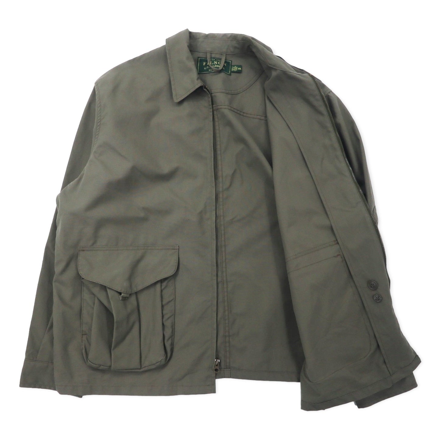 FILSON USA製 ハンティングジャケット スウィングトップ XXL カーキ コットン エルボーパッチ