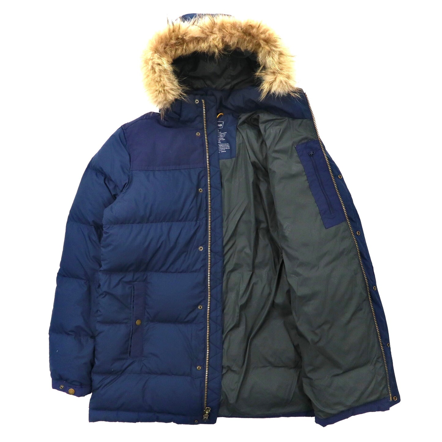 L.L.Bean マウンテン クラシック ダウンパーカ M ネイビー PERTEX ポリエステル DOWNTEK ファー フード着脱式 505915
