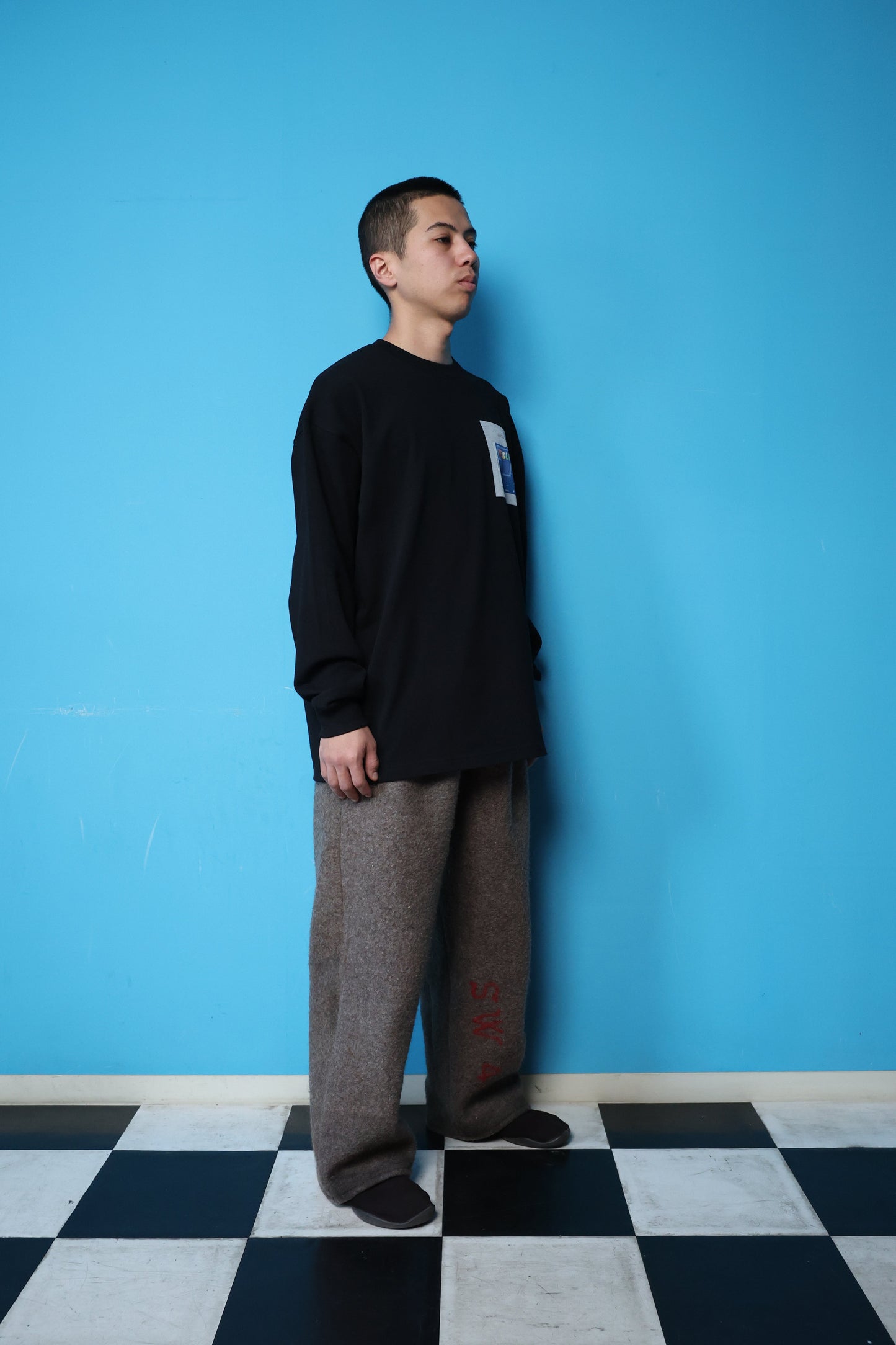 REBUILD L/S TEE(BLACK)