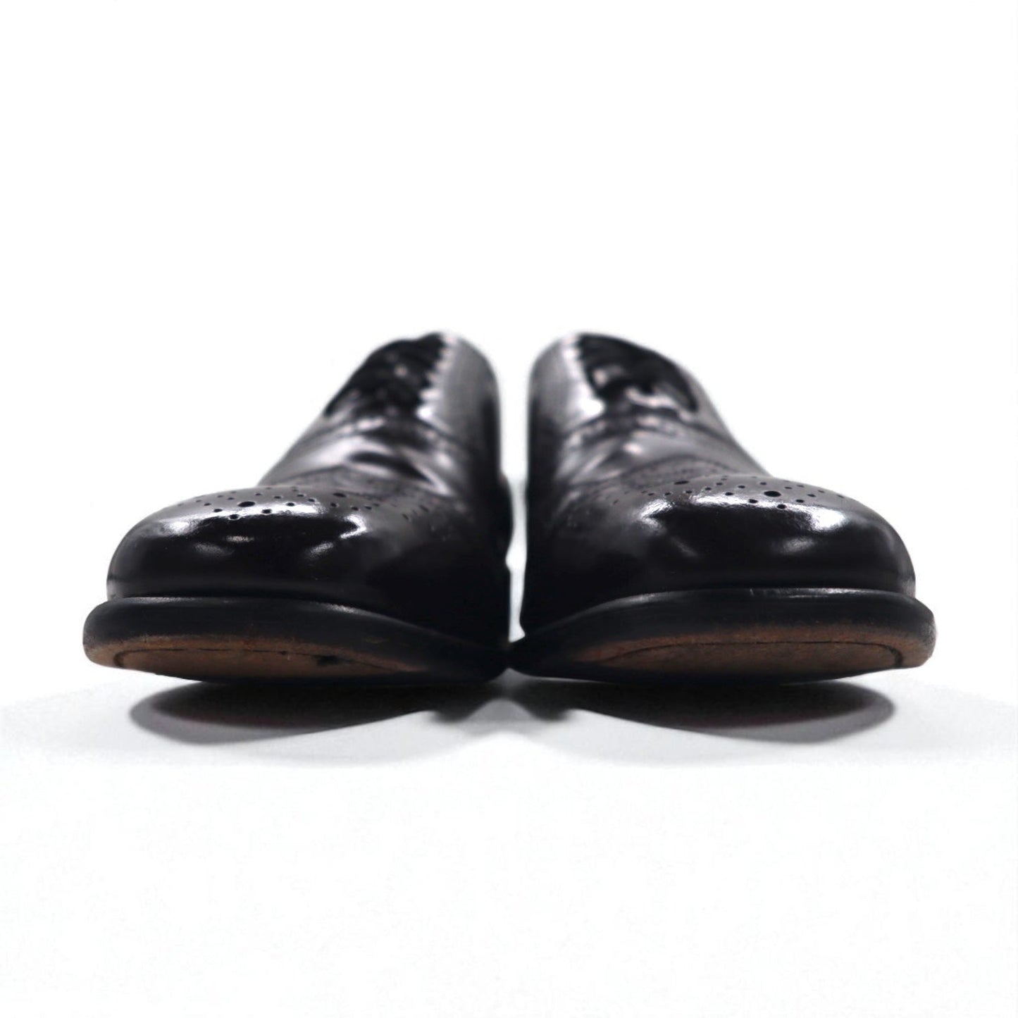 NUNN BUSH 90年代 ウイングチップ フルブローグ ドレスシューズ 26cm ブラウン レザー メダリオン 83299 05