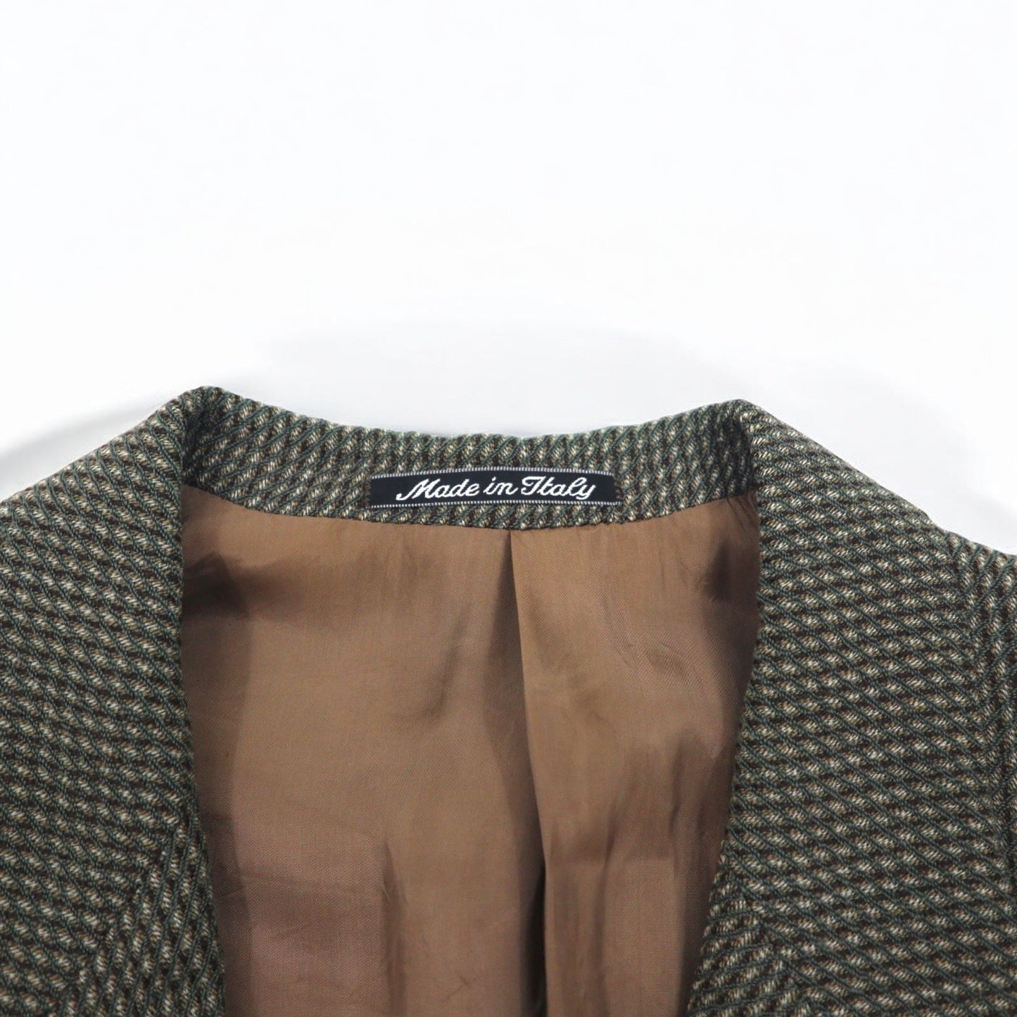 GIORGIO ARMANI LE COLLEZIONI イタリア製 2B テーラードジャケット S カーキ ウール