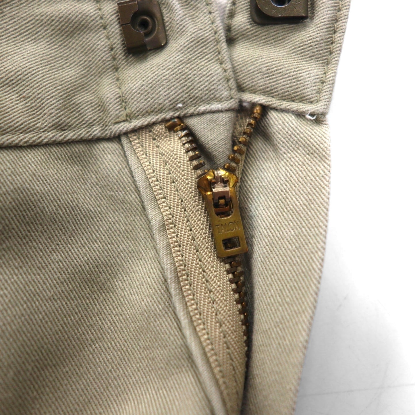 A BATHING APE × Dickies USA製 ワークパンツ チノパンツ M ベージュ TALONジップ 001PT9631915