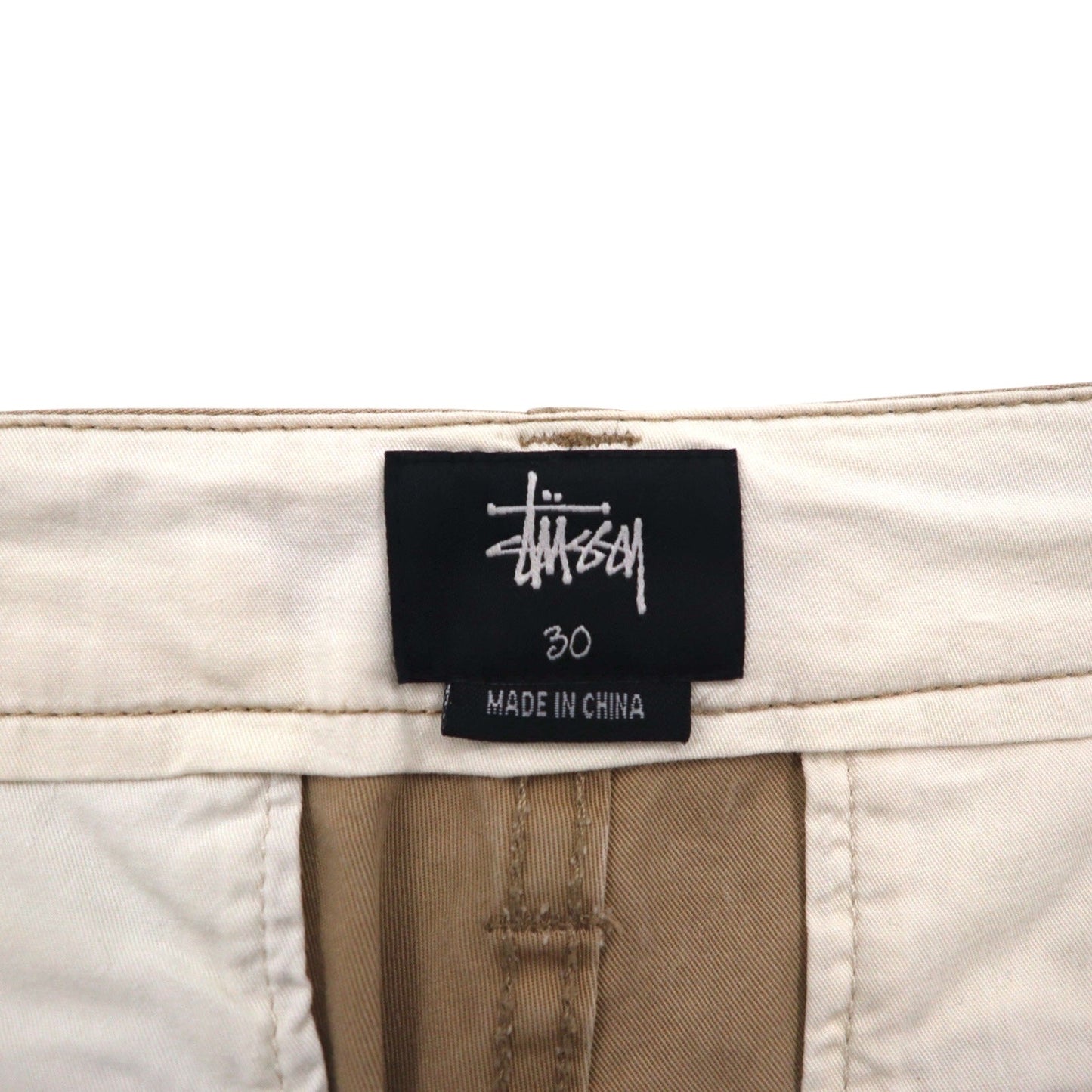 STUSSY カーゴ ショートパンツ ハーフパンツ M ベージュ コットン