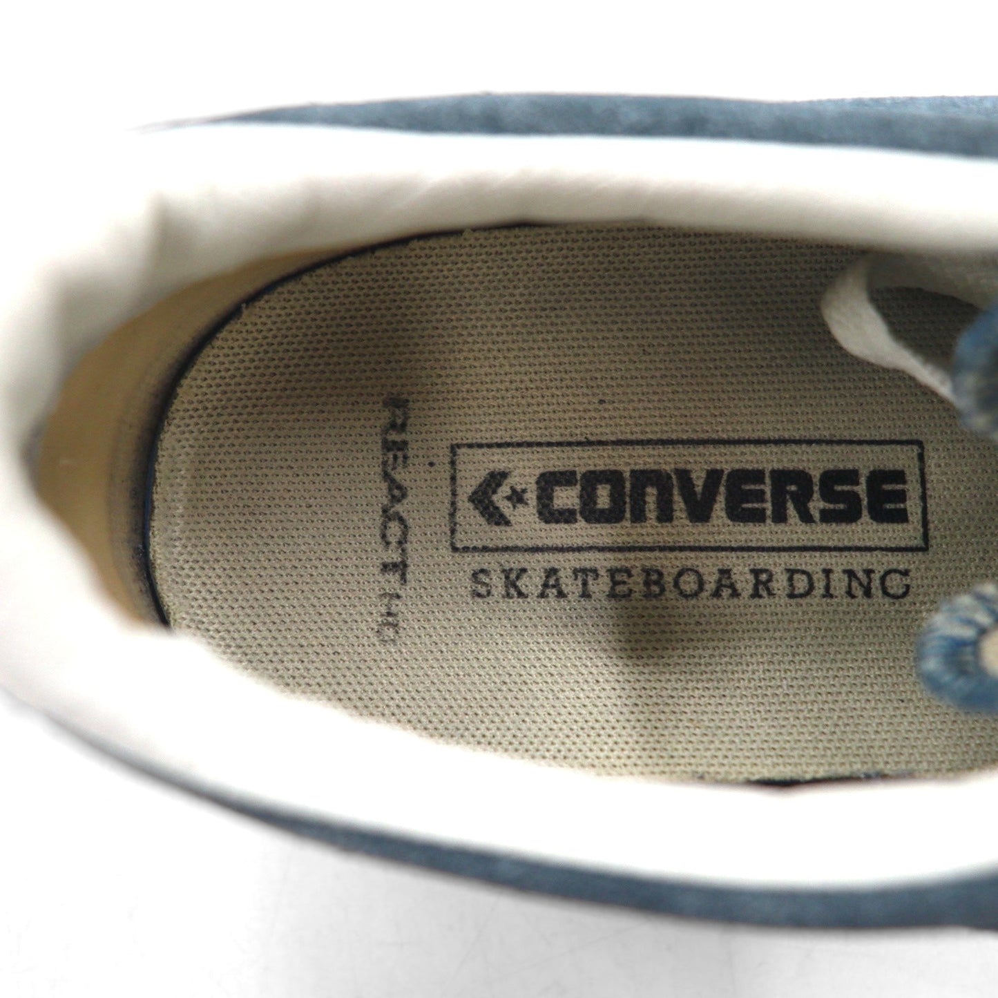 CONVERSE SKATEBORDING ブレークスター BREAKSTAR SK OX スニーカー 28cm ブルー スエード 1CL420