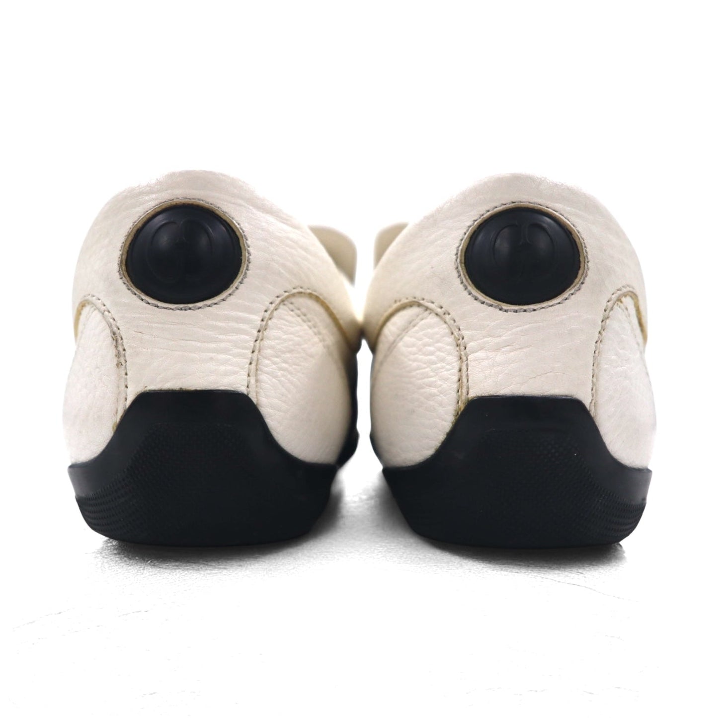 GUCCI イタリア製 シェリーライン ドライビングシューズ スリッポン スニーカー 28cm ホワイト レザー 108445