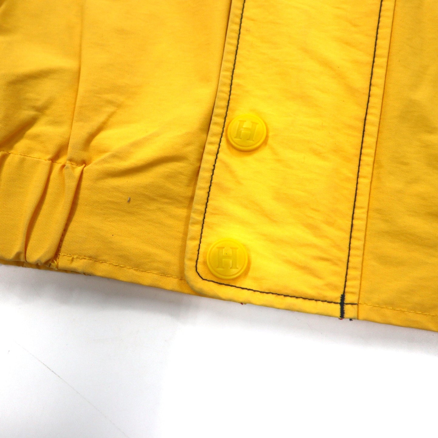 TOMMY HILFIGER 90年代 セーリングジャケット L イエロー ネイビー ナイロン フード収納式