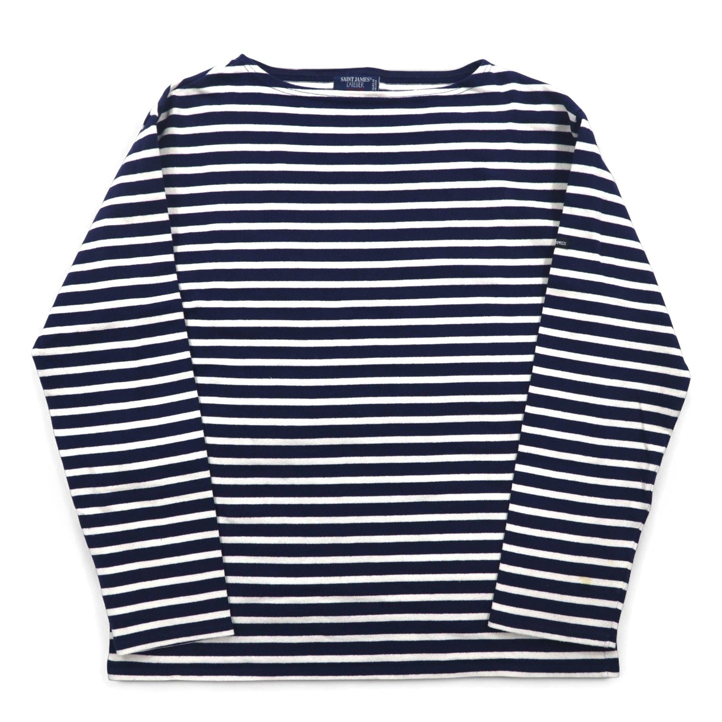 SAINT JAMES L'ATELIER フランス製 バスクシャツ ボートネック L ホワイト ネイビー ボーダー