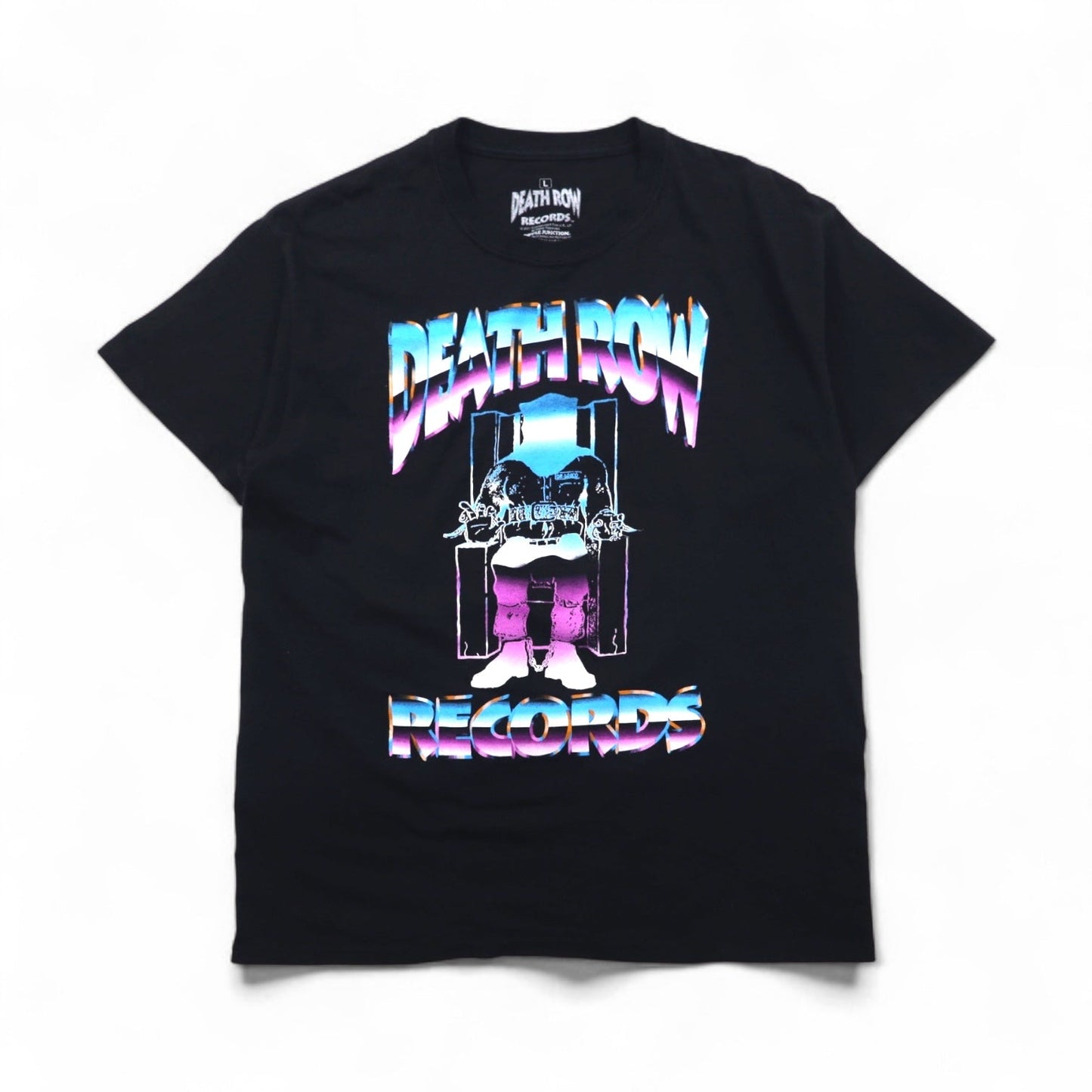 DEATH ROW RECORDS ヒップホップ レーベル Tシャツ L ブラック コットン RIPPLE JUNCTION