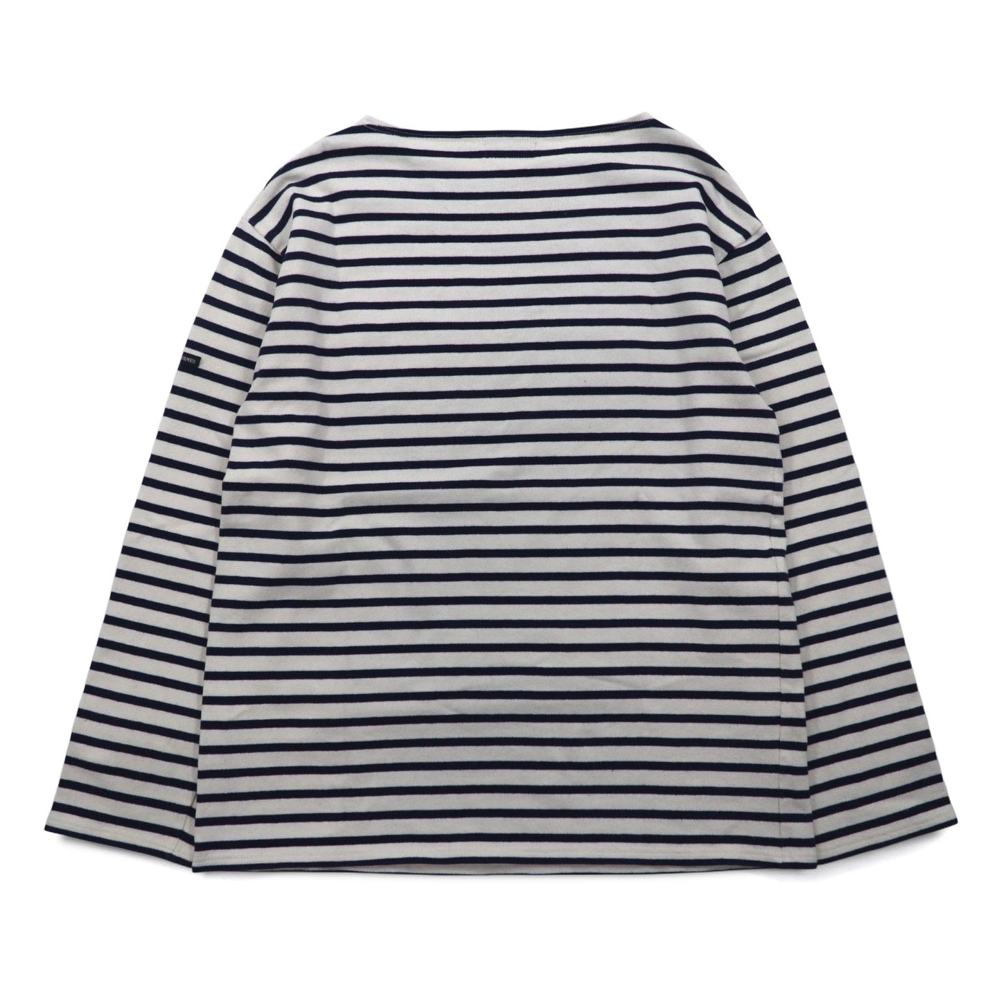 SAINT JAMES L'ATELIER フランス製 バスクシャツ ボートネック L ホワイト ネイビー ボーダー