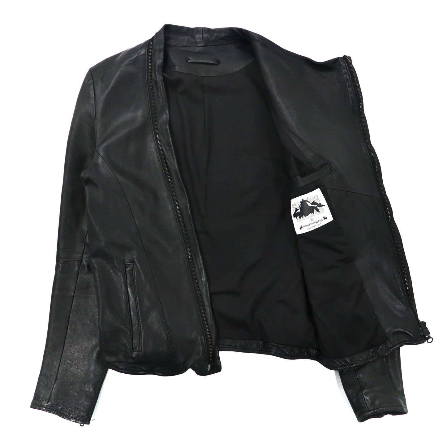Advantage Cycle × DisUniversity ライダースジャケット S ブラック 羊革 ラムレザー