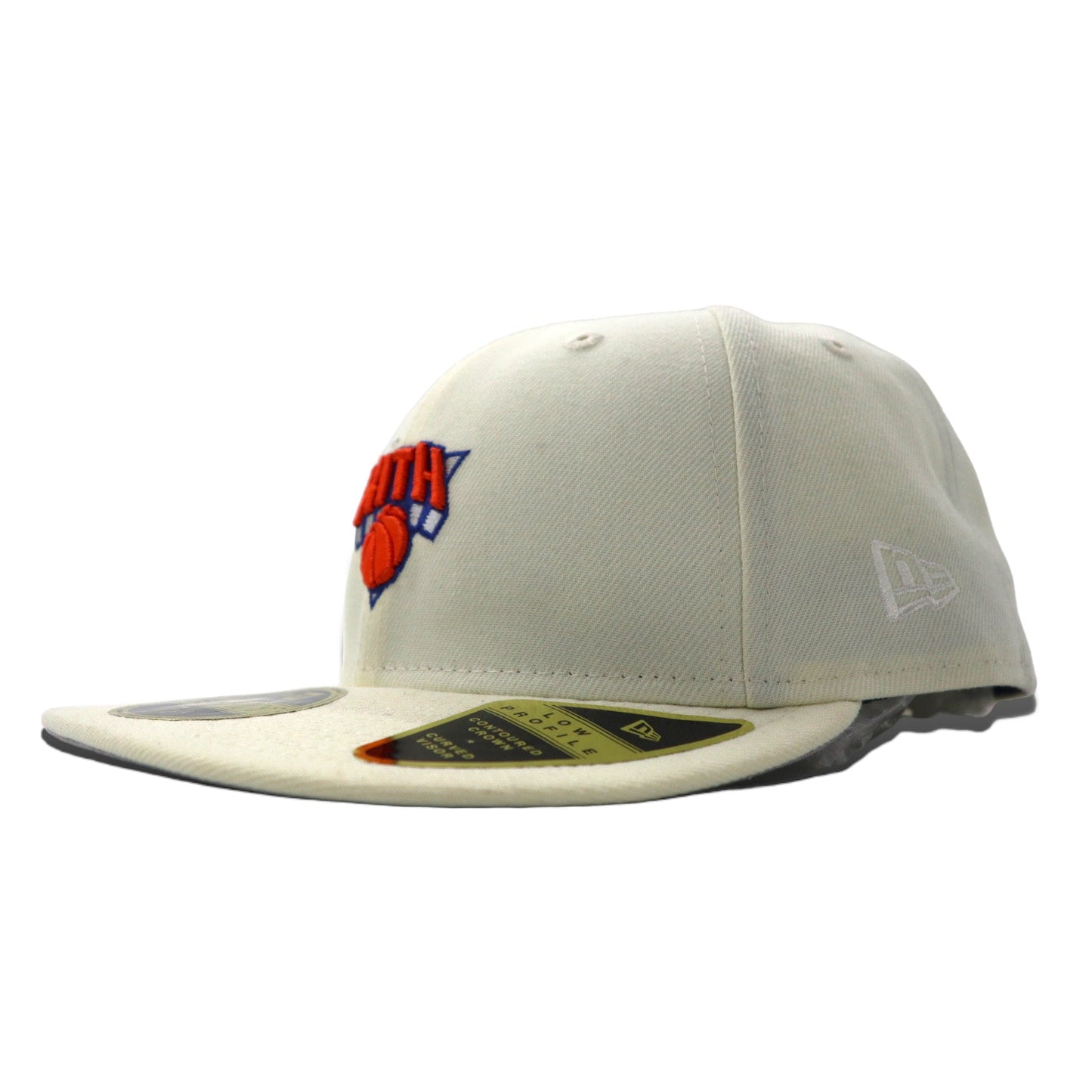 KITH × NEW ERA ベースボールキャップ 59.6cm ホワイト ポリエステル NBA The New York Knicks 59Fifty Low Profile Fitted Hat 未使用品