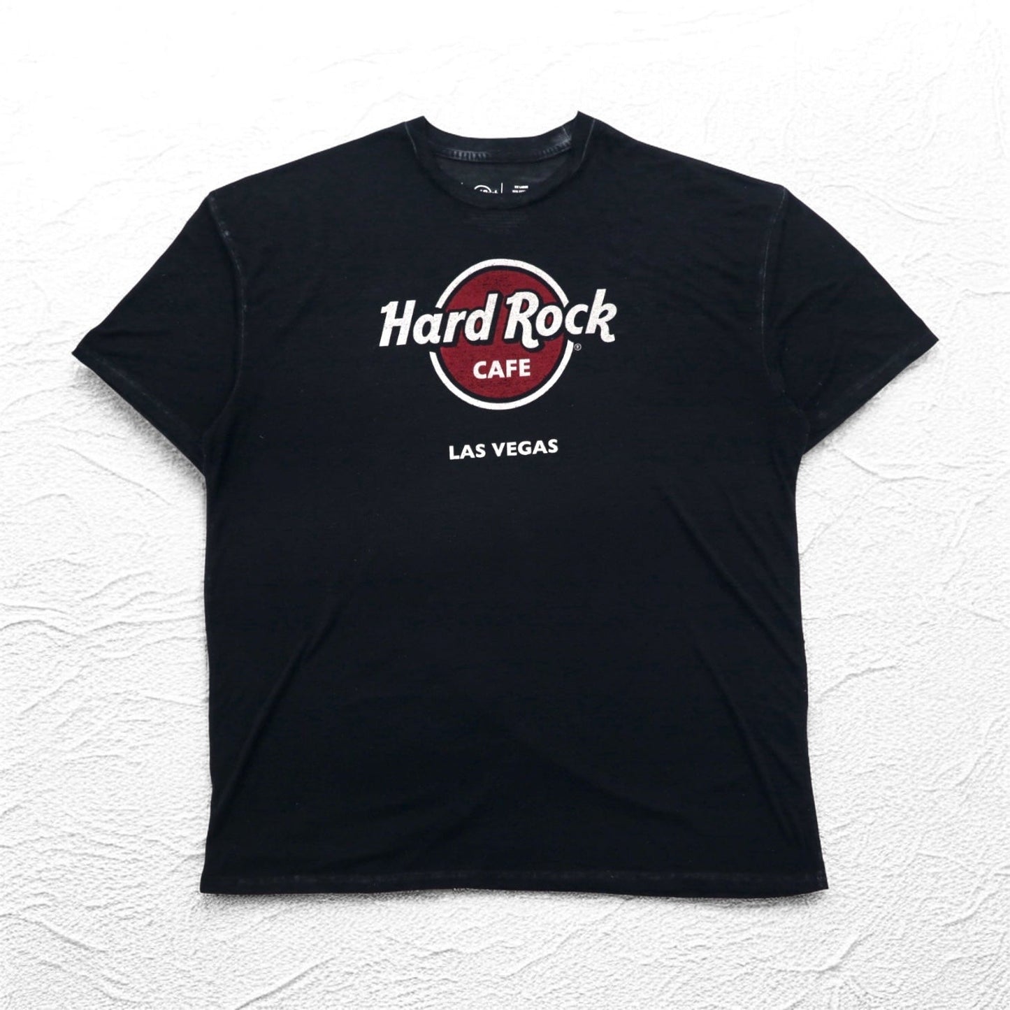 Hard Rock CAFE ヴィンテージライク ピグメント Tシャツ XXL ブラック ビッグサイズ LAS VEGAS