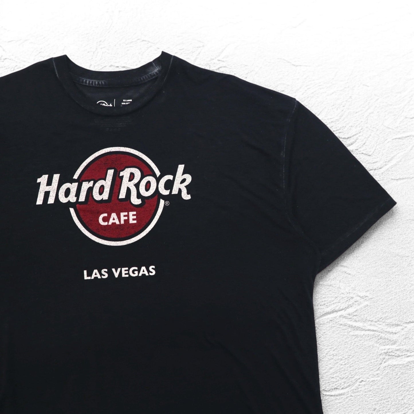Hard Rock CAFE ヴィンテージライク ピグメント Tシャツ XXL ブラック ビッグサイズ LAS VEGAS