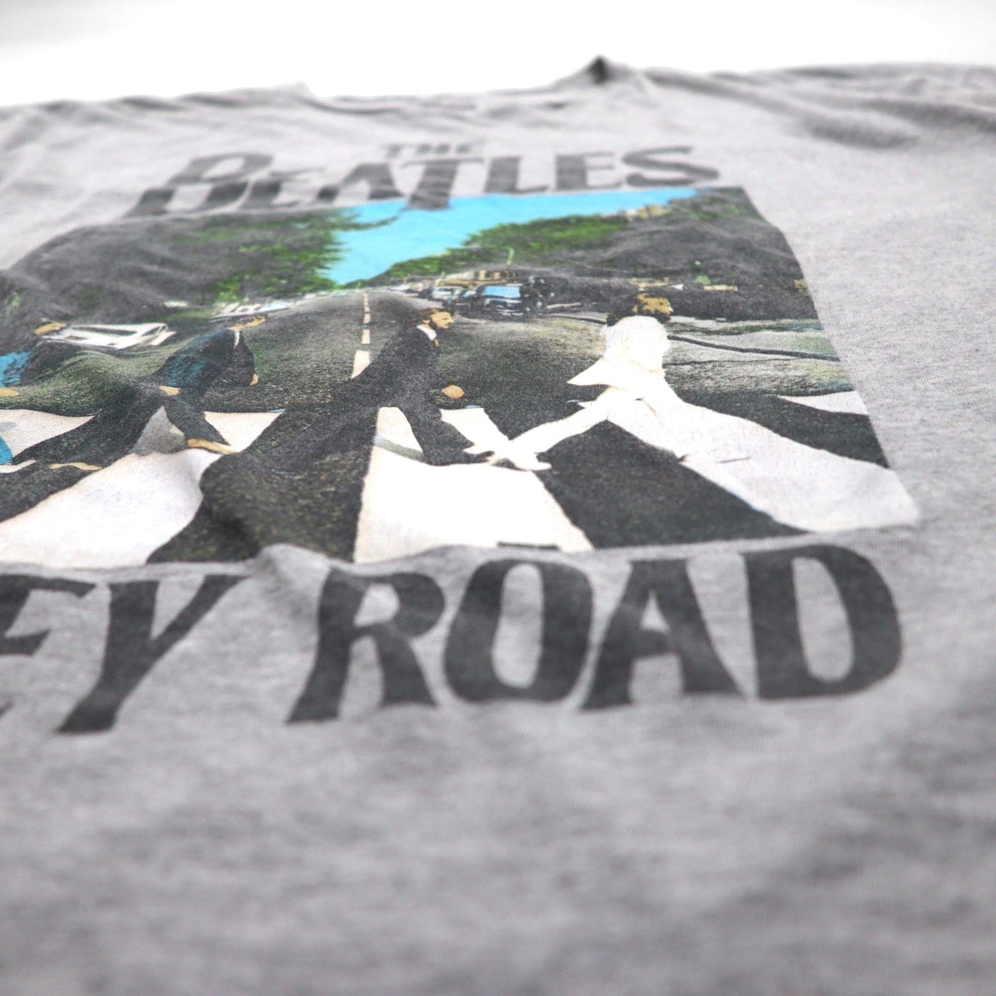 THE BEATLES ビートルズ オフィシャル ロック バンド Tシャツ 3XL グレー コットン ABBEY ROAD アビーロード