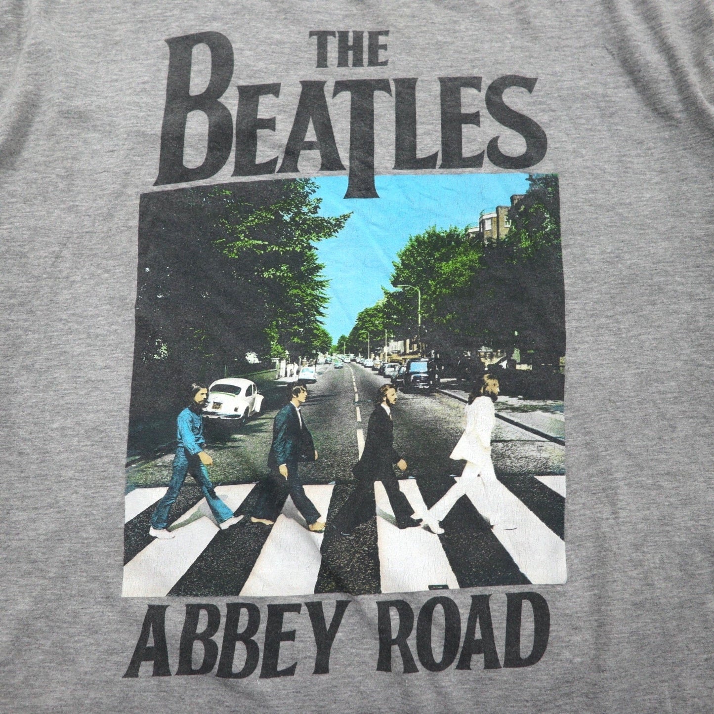THE BEATLES ビートルズ オフィシャル ロック バンド Tシャツ 3XL グレー コットン ABBEY ROAD アビーロード