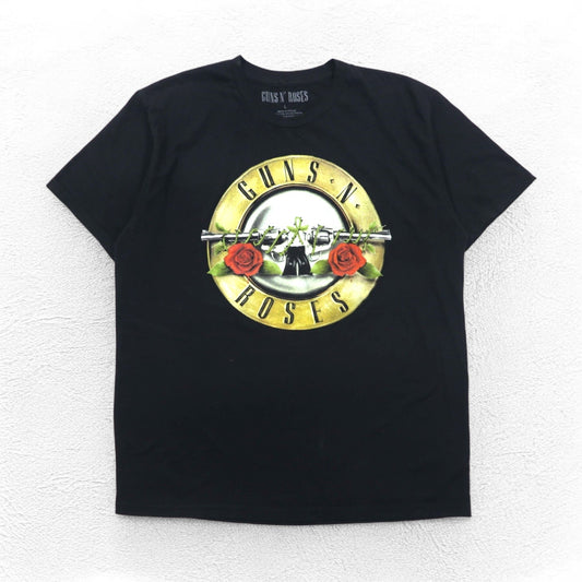 GUNS N' ROSES ガンズアンドローゼス バンド Tシャツ L ブラック コットン メキシコ製