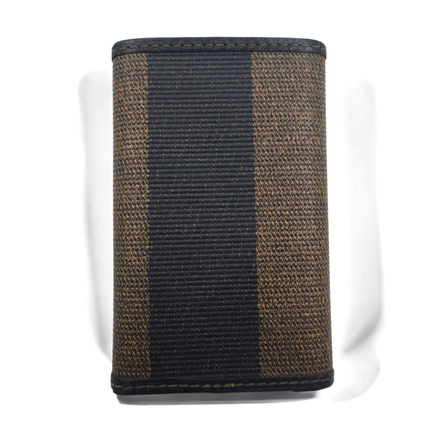 FENDI イタリア製 ペカン 6連 キーケース ブラック ベージュ PVC レザー 2284/513516