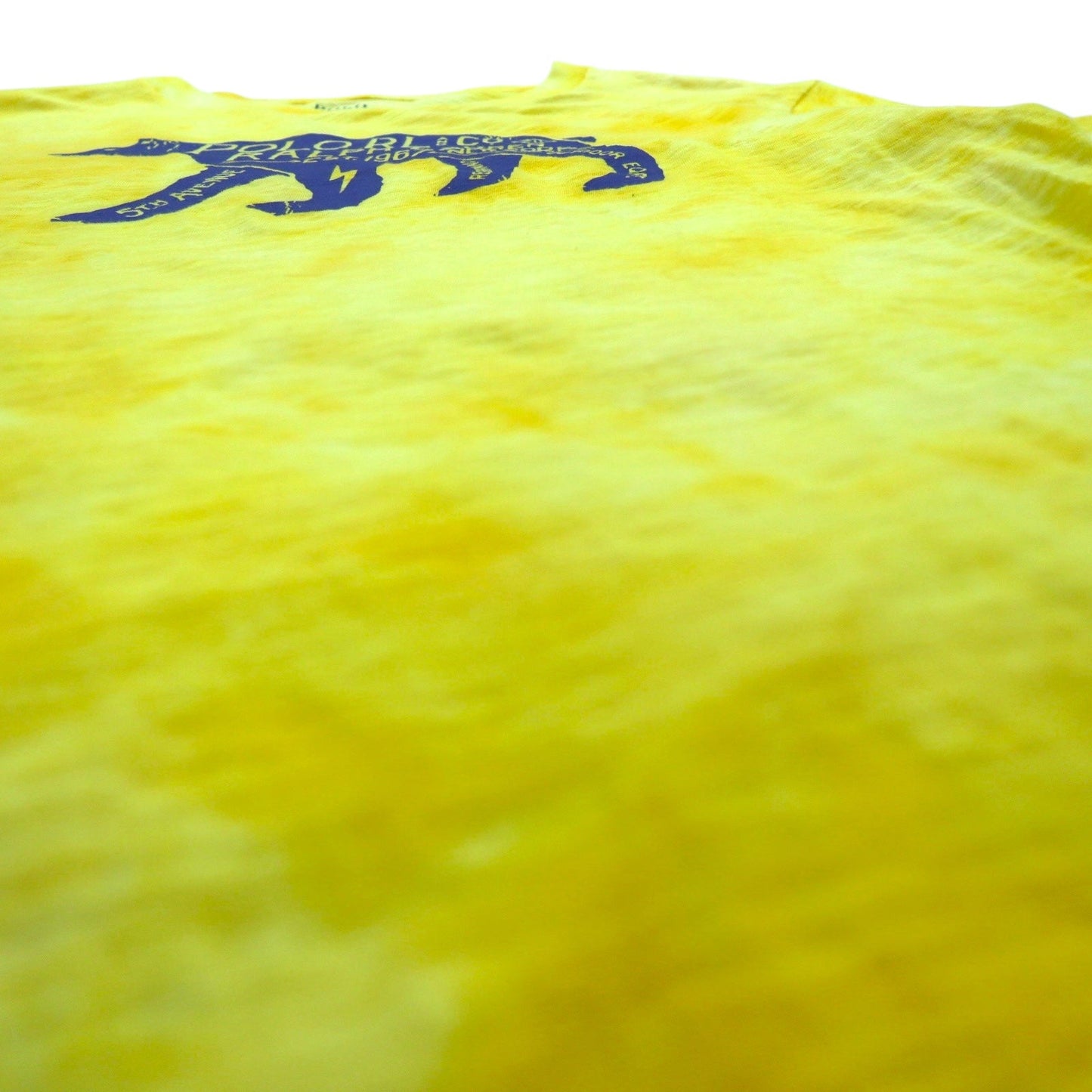 POLO RALPH LAUREN タイダイ ロゴプリントTシャツ XL イエロー コットン