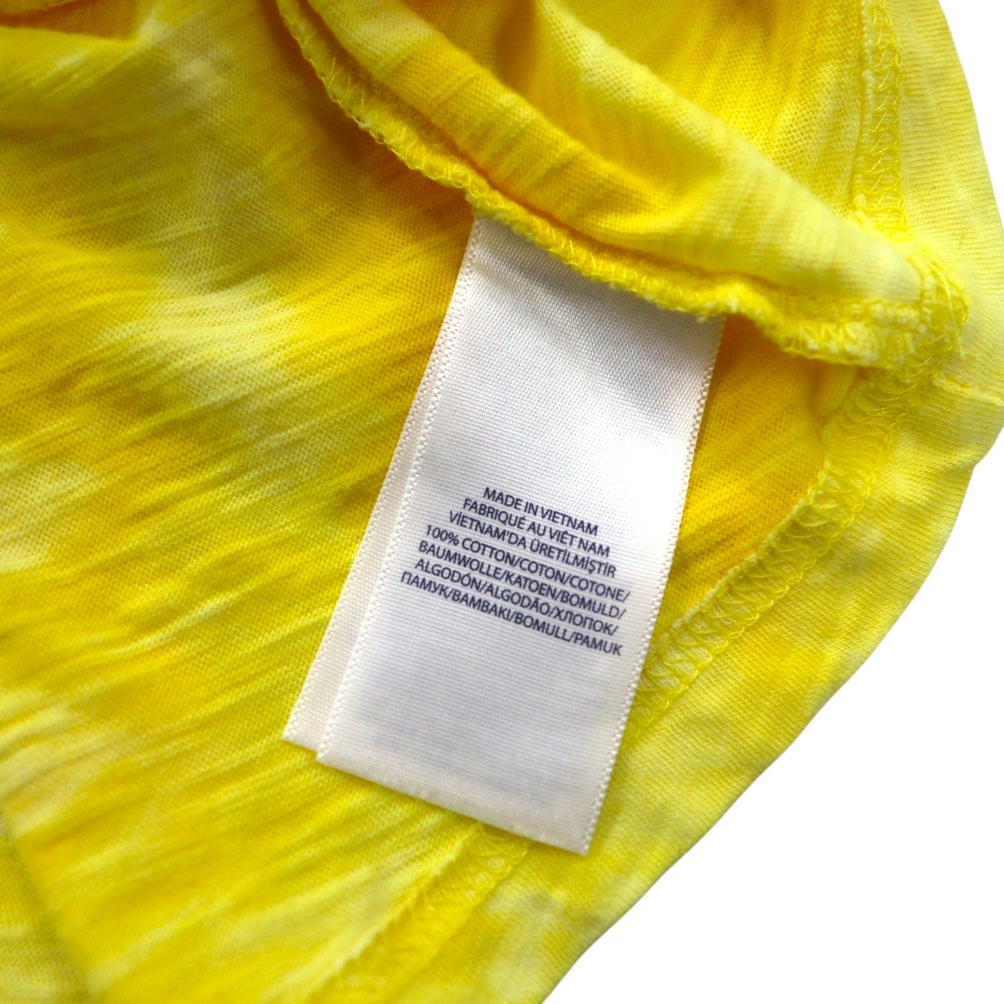 POLO RALPH LAUREN タイダイ ロゴプリントTシャツ XL イエロー コットン