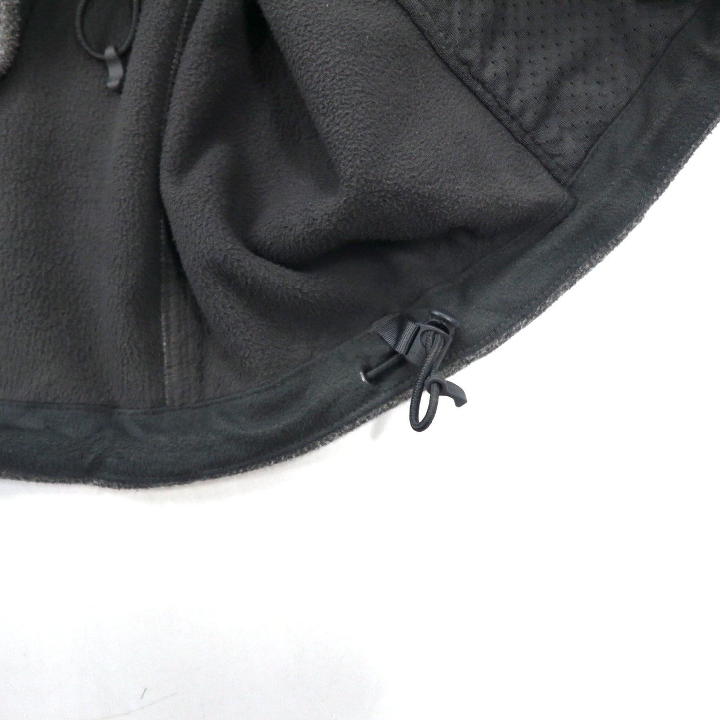 THE NORTH FACE フルジップ フリースジャケット L グレー ポリエステル ワンポイントロゴ刺繍