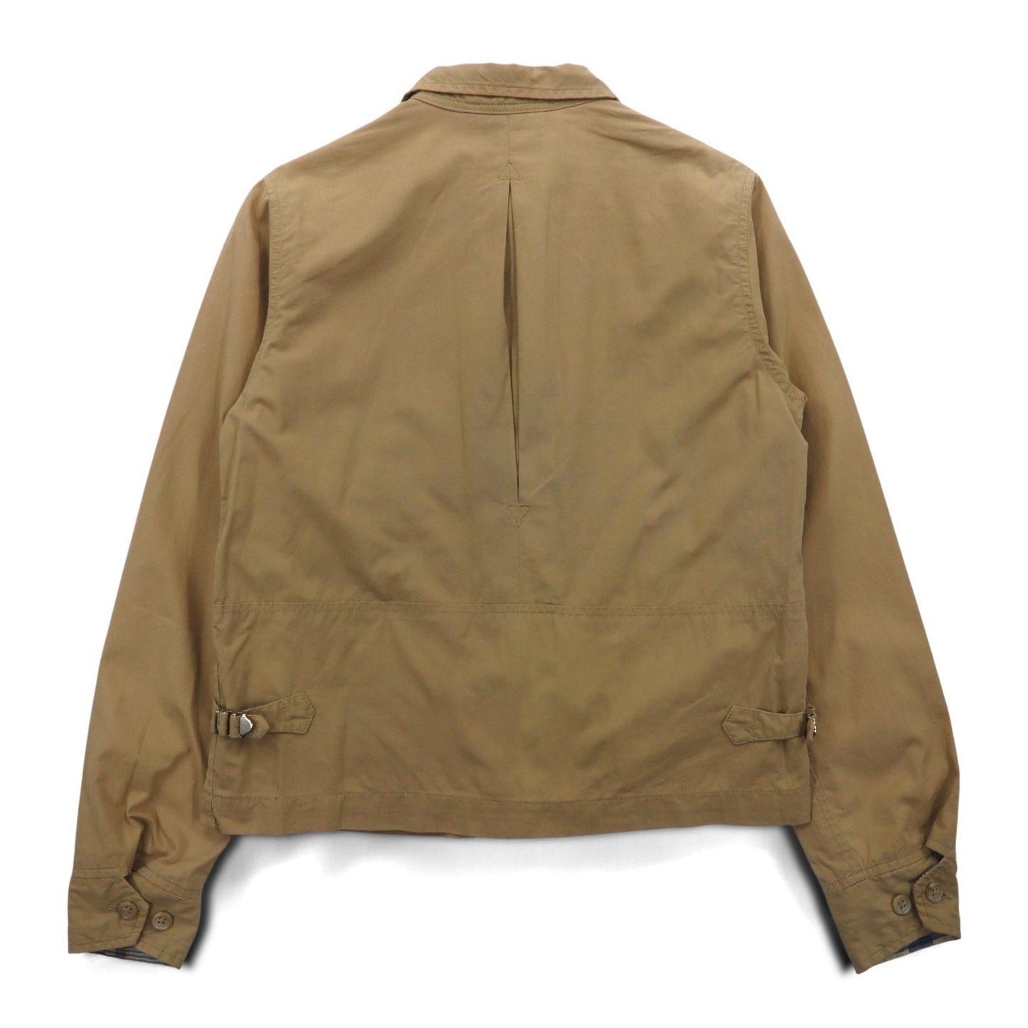 Engineerd Garments USA製 ダブルジップ スウィングトップ ハリントンジャケット S ベージュ コットン