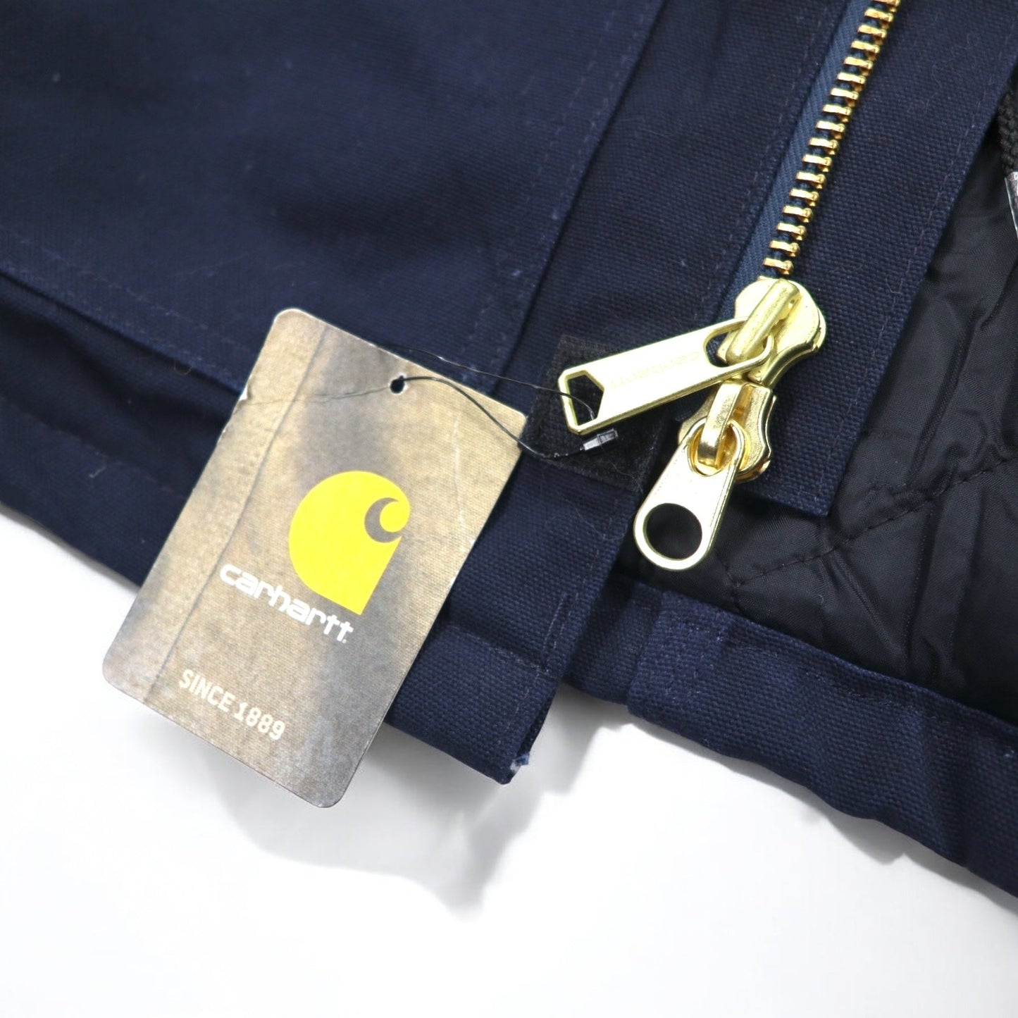Carhartt ダック トラディショナル コート 2XL ネイビー 中綿 キルティングライナー 襟コーデュロイ C003-DNY 未使用品