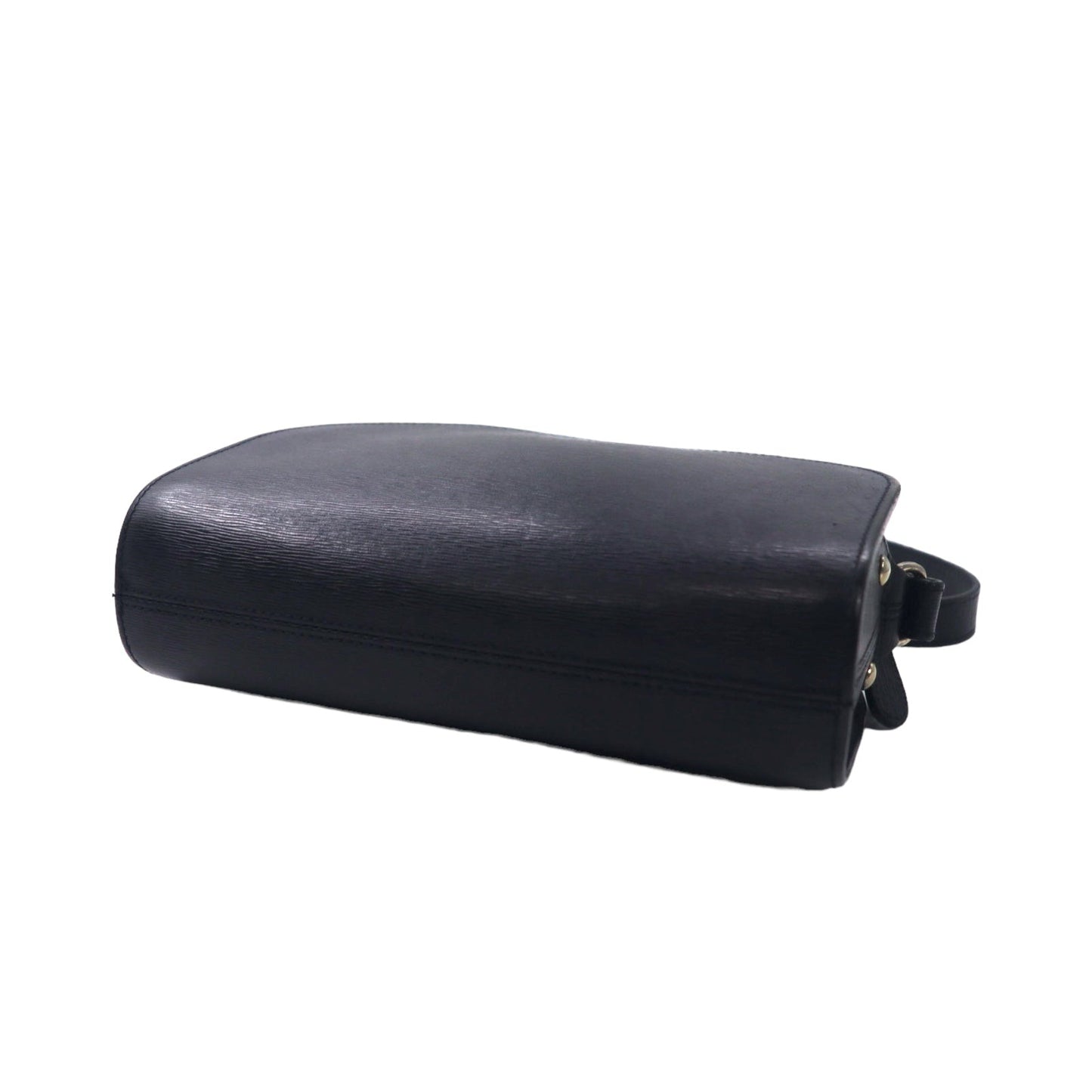 A.P.C. デミルナ ハーフムーン ショルダーバッグ ネイビー Demi Luna レザー 牛革 クロック エンボス ポルトガル製
