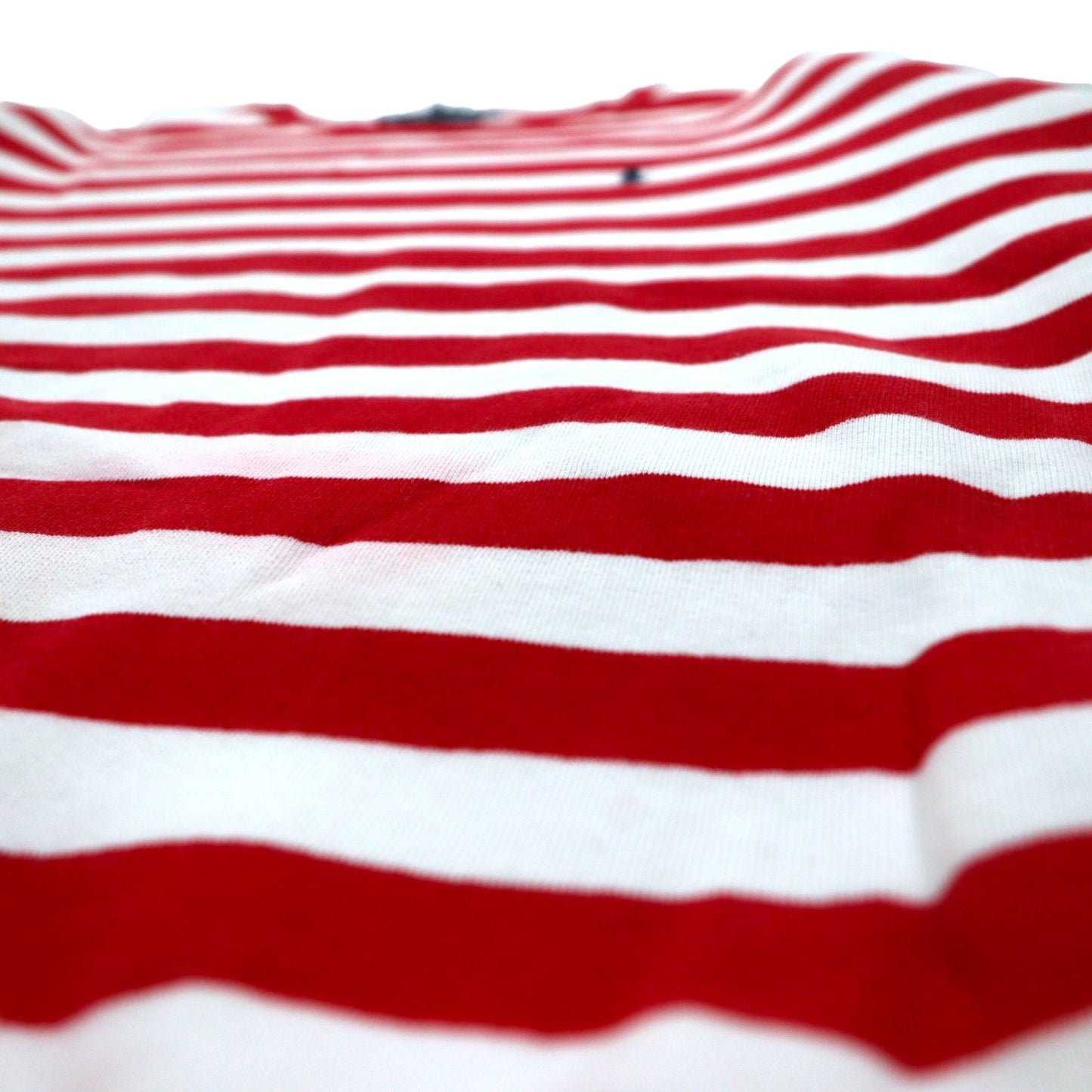 Polo by Ralph Lauren 90年代 クルーネック スウェット M レッド ボーダー 裏起毛 スモールポニー刺繍