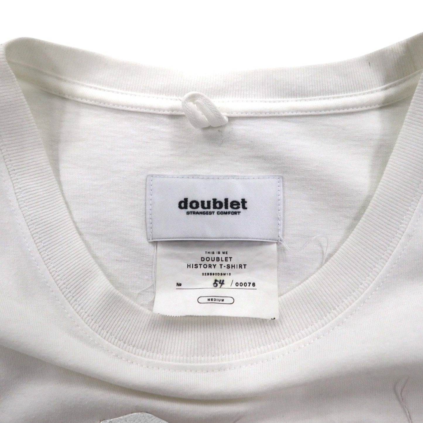 DOUBLET × DOVER STREET MARKET Tシャツ HISTORY T-SHIRT M ホワイト コットン