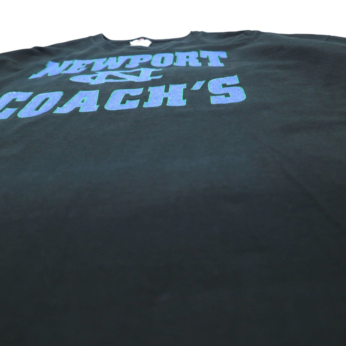 JERZEES ヘビーウェイト 3段プリント カレッジ Tシャツ 2XL ブラック ナンバリング NEWPORT COACHS ビッグサイズ ホンジュラス製