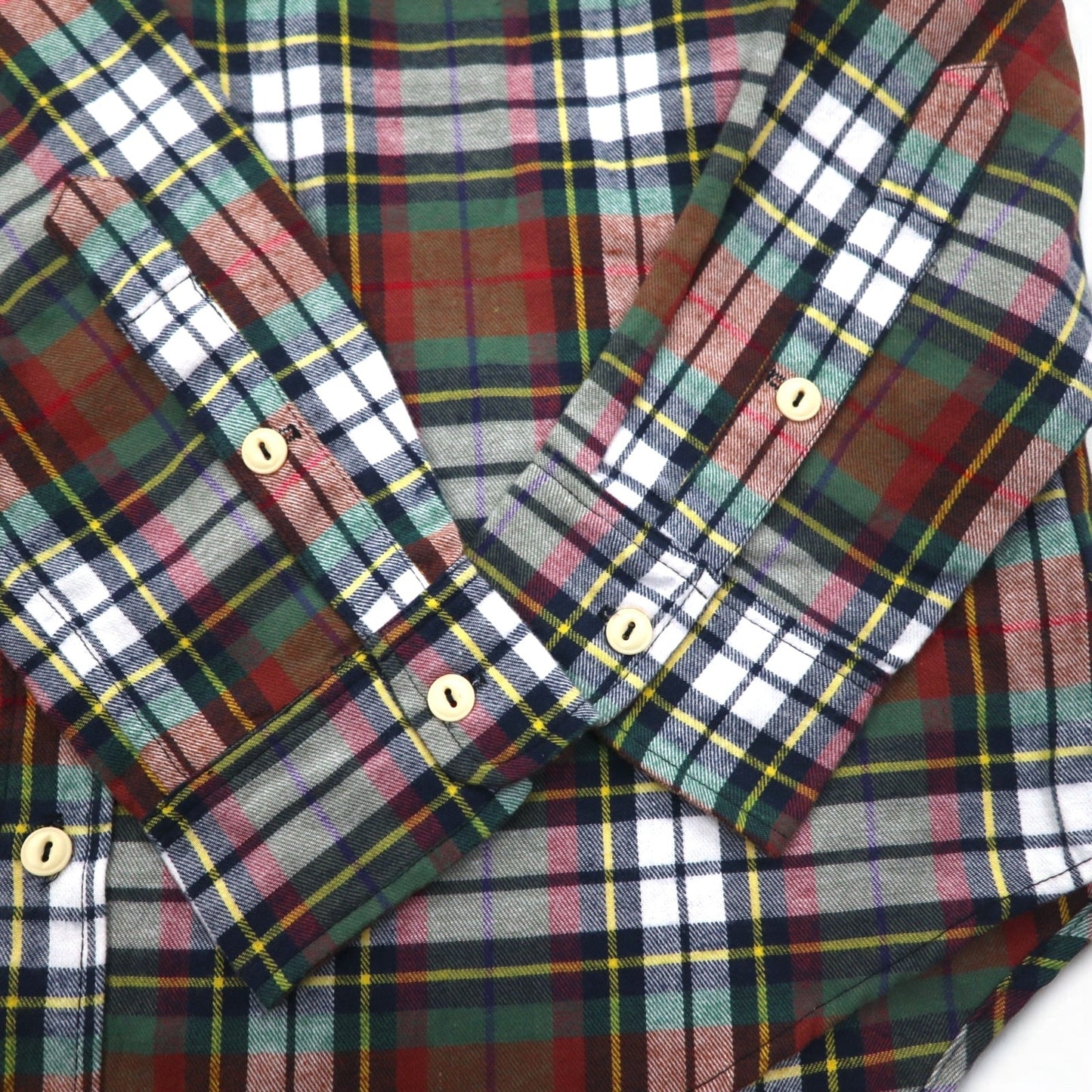 Sunday Works USA製 フード付き チェックシャツ XL レッド グリーン UNION MADE